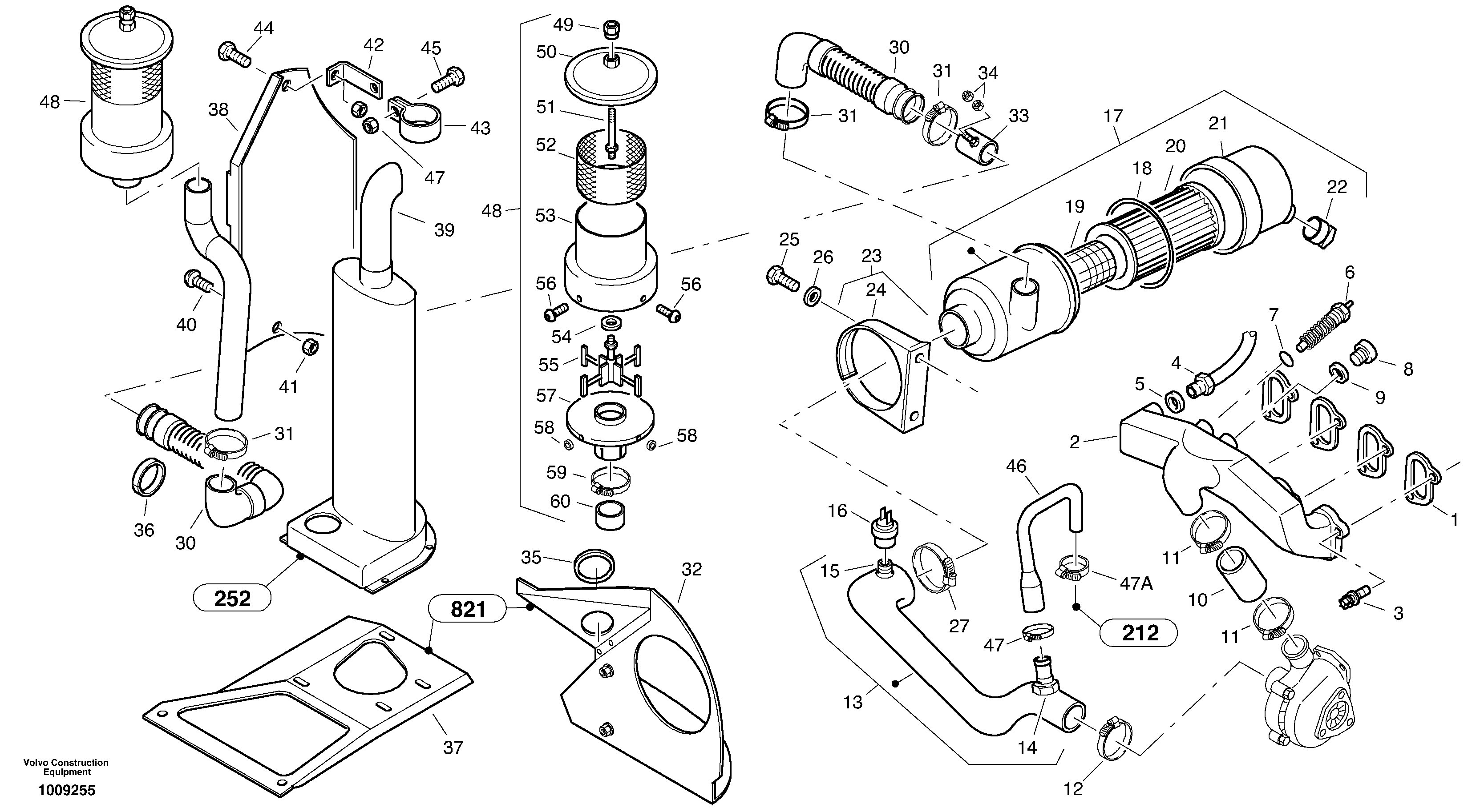 Pre-filter - Turbo II — volvo parts diagram
