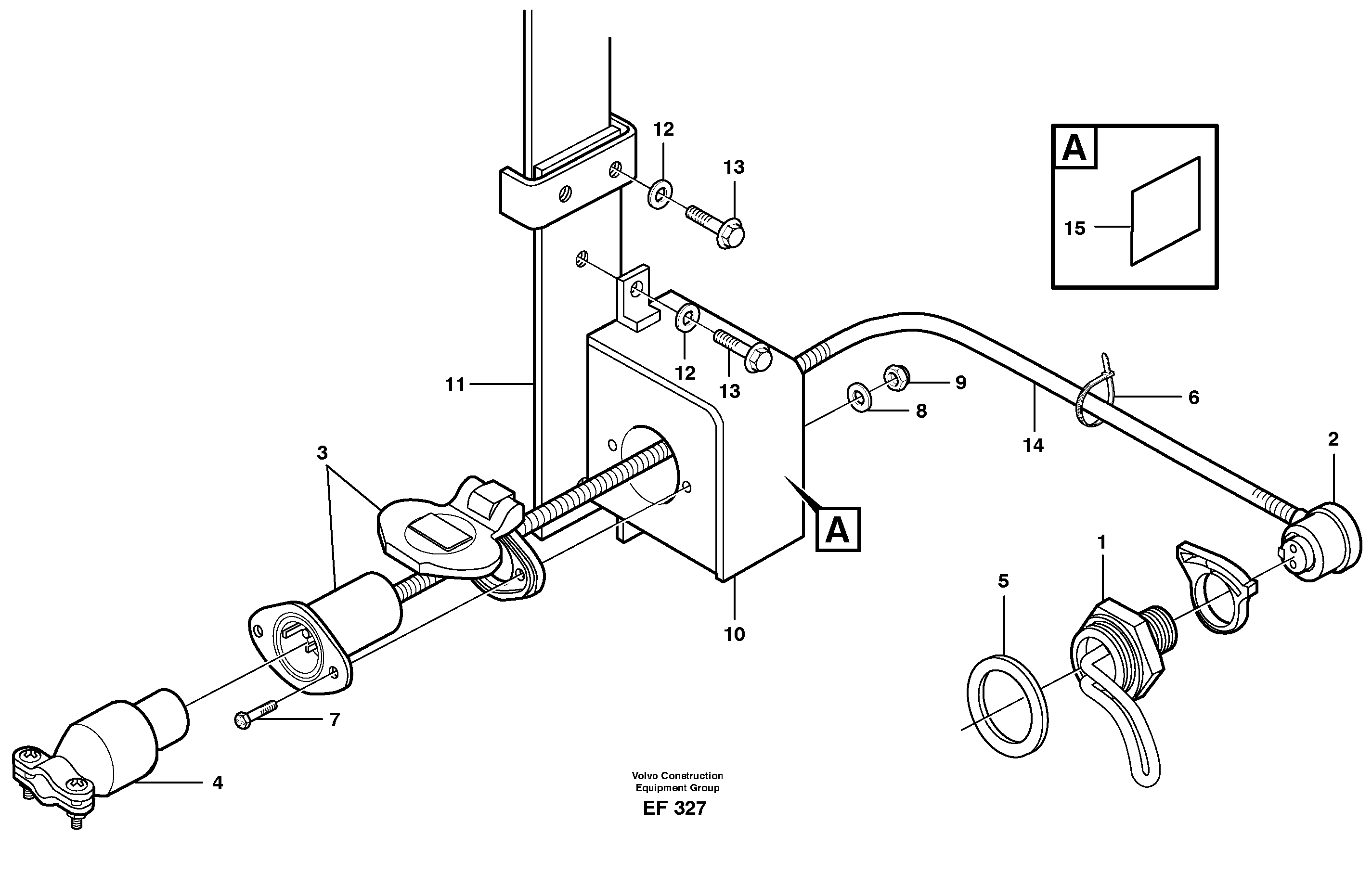 Engine heater.  80052 — volvo parts diagram