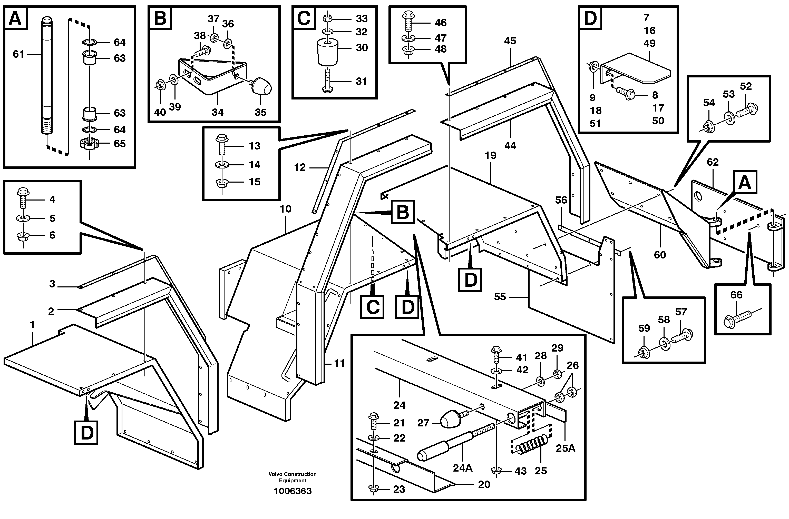 Swing out rear mudguards.  80242, 94944 — volvo parts diagram
