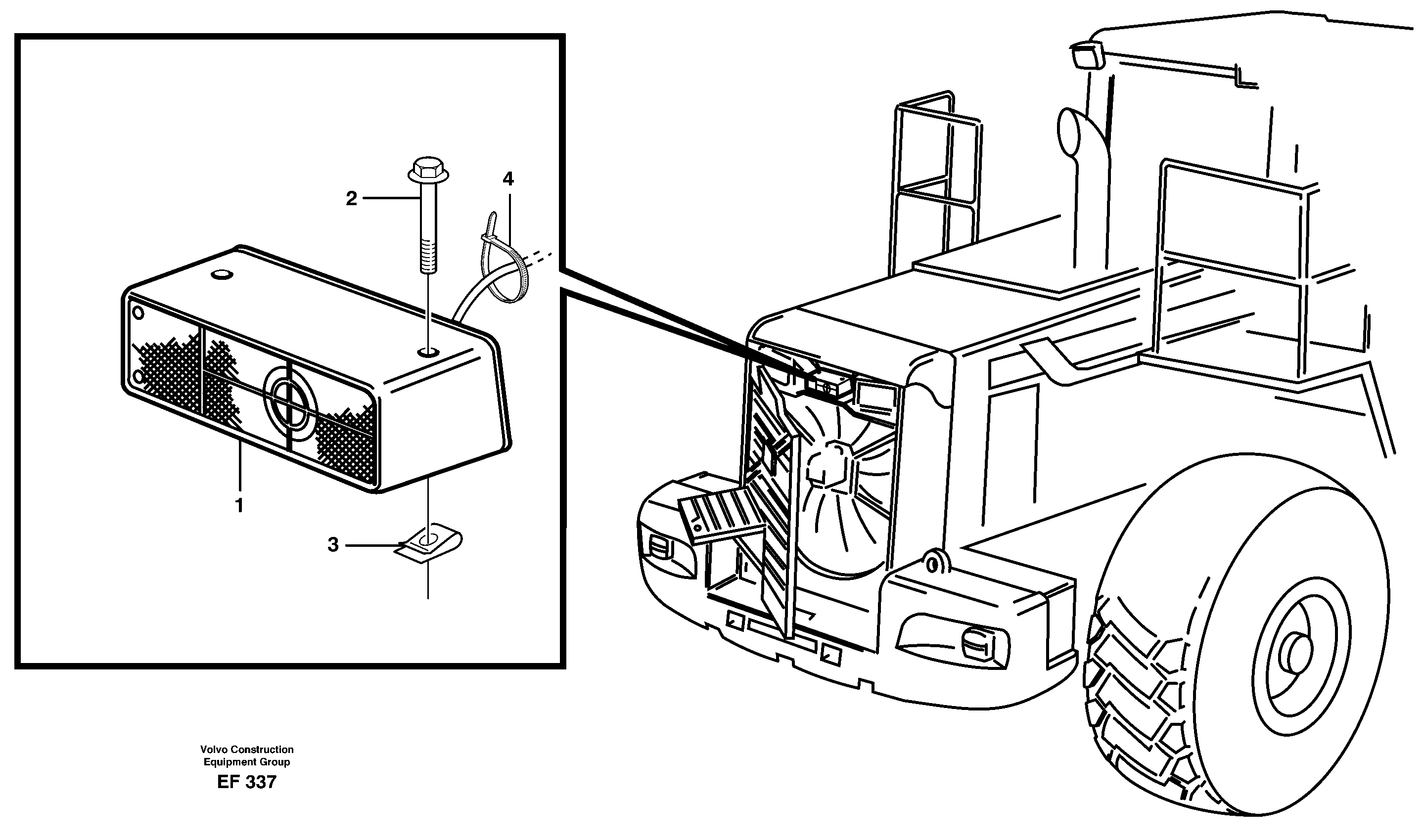 Back-up warning unit.  93782 — volvo parts diagram