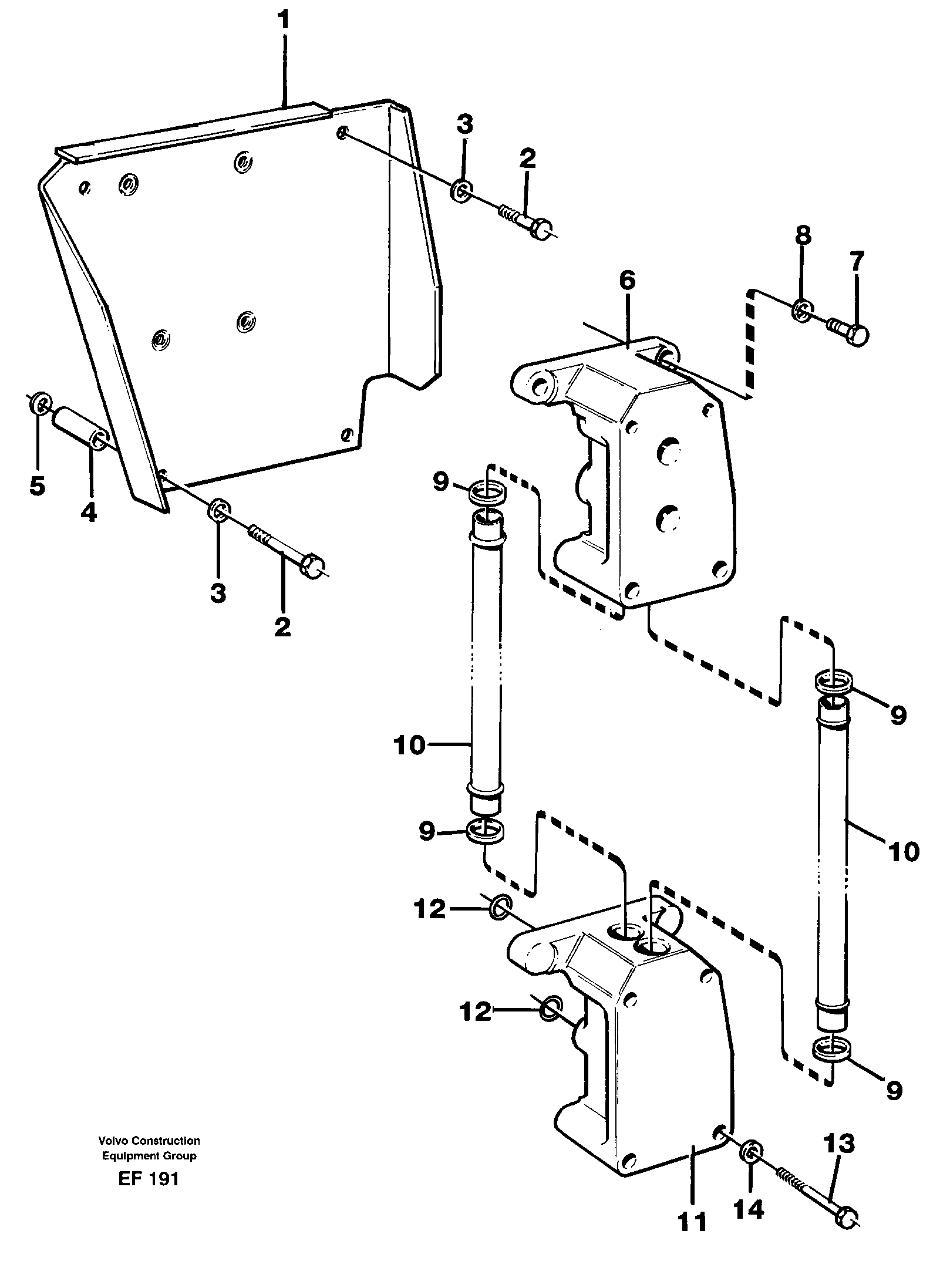 Distribution housing — volvo parts diagram