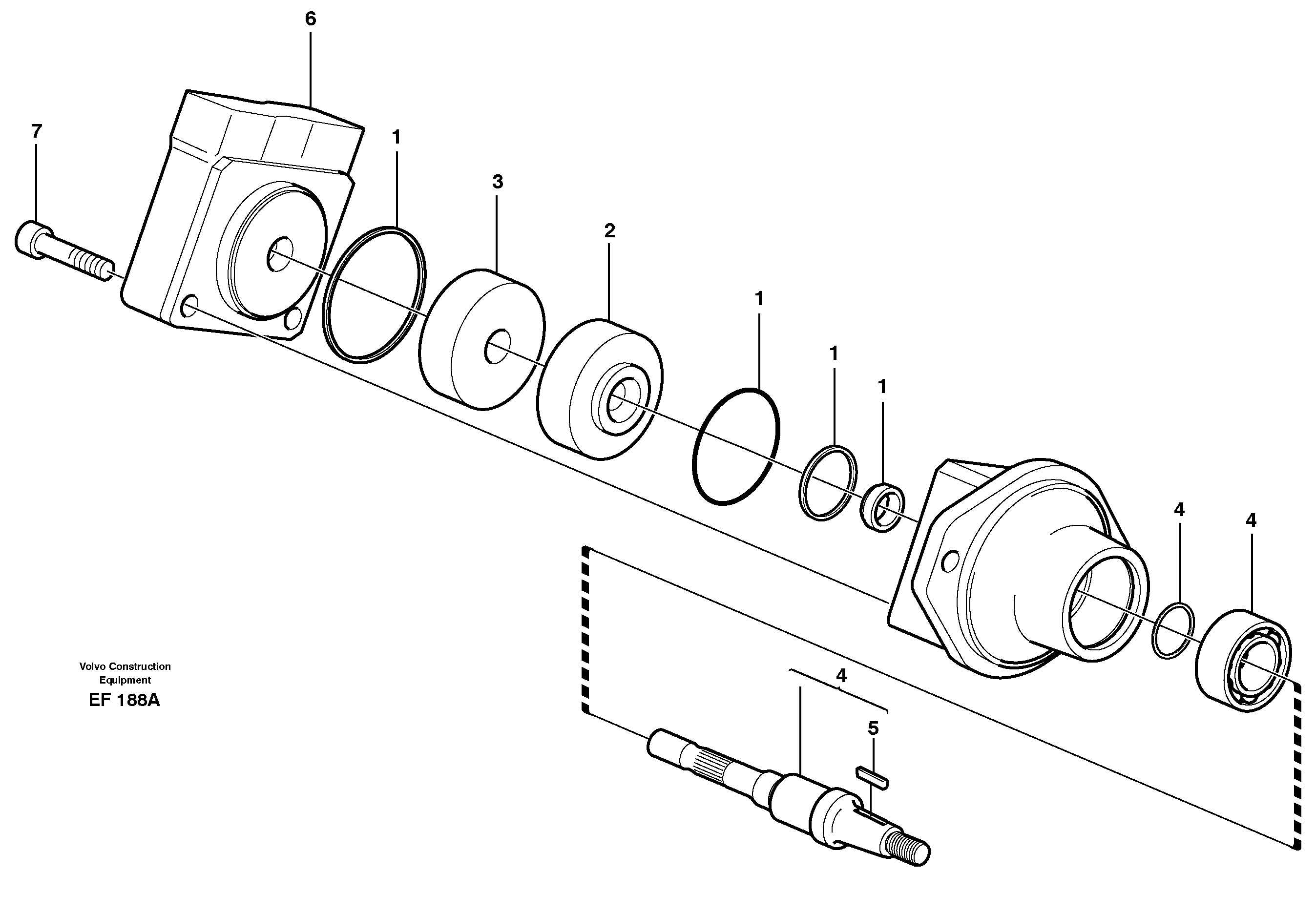 Hydraulic motor — volvo parts diagram
