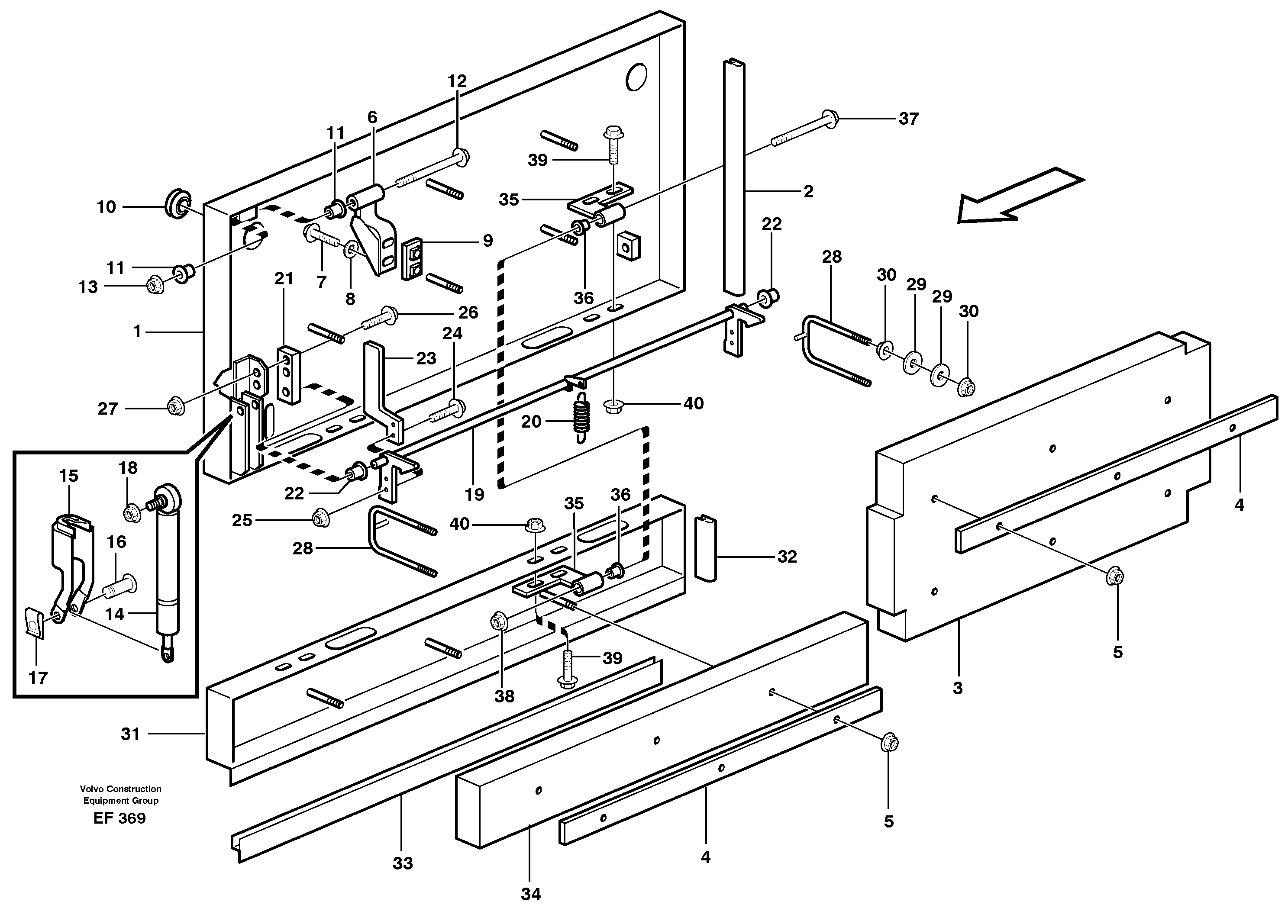 Side hatches — volvo parts diagram