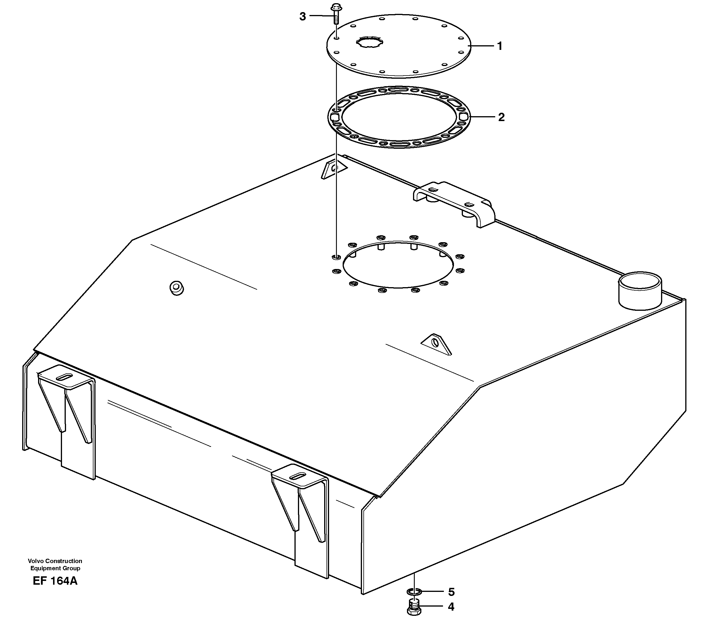 Fuel tank — volvo parts diagram
