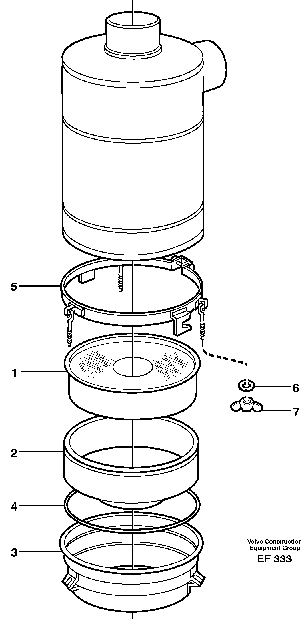 Air filter.  80330 E PROD — volvo parts diagram