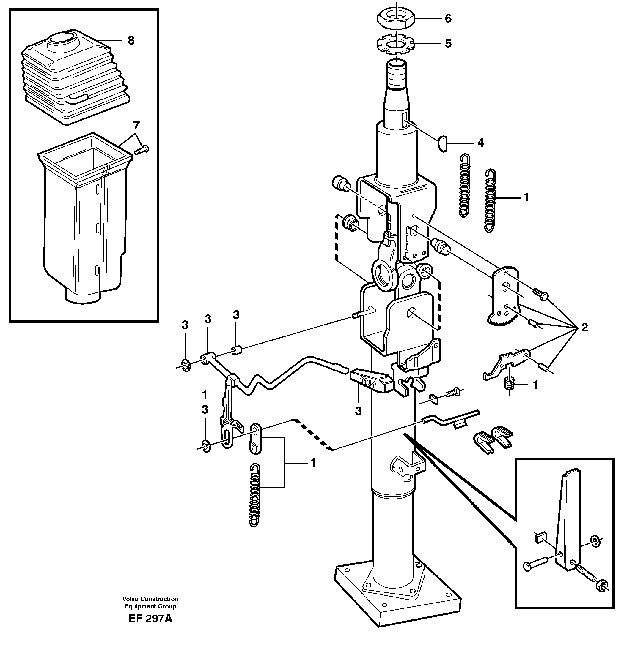 Adjustable steering wheel.  92029 — volvo parts diagram