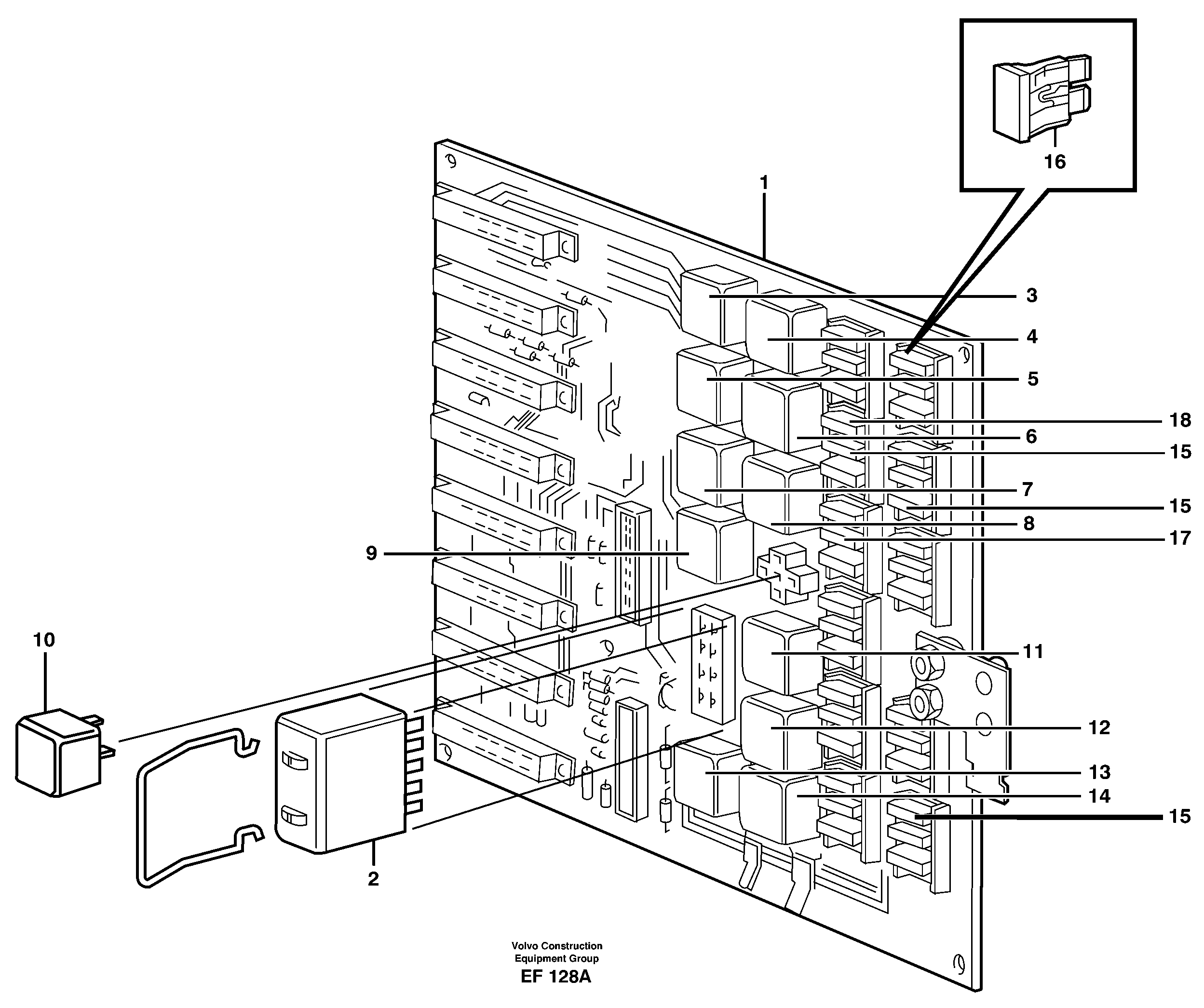 Circuit board — volvo parts diagram