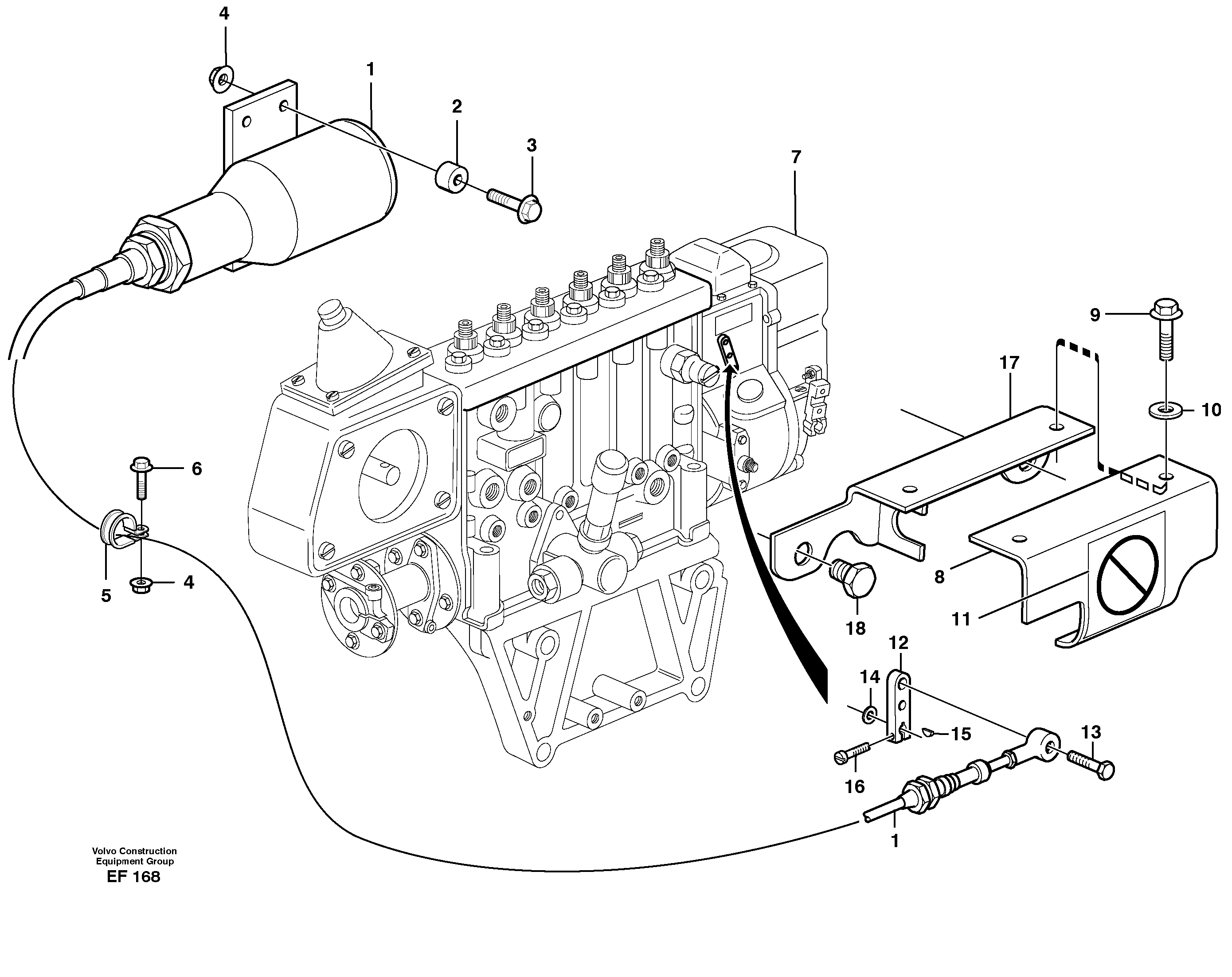 Stop control — volvo parts diagram