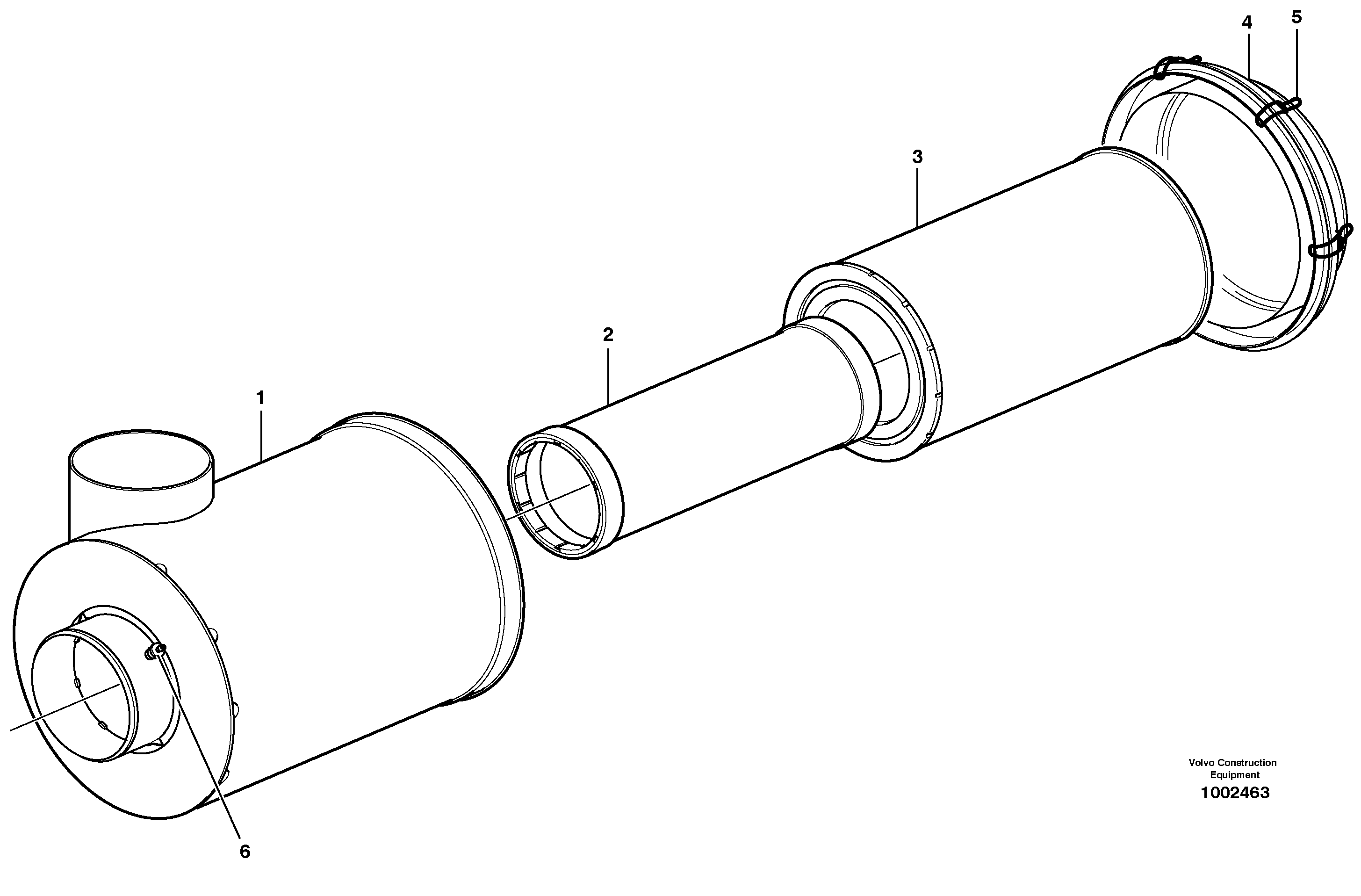 Air filter — volvo parts diagram