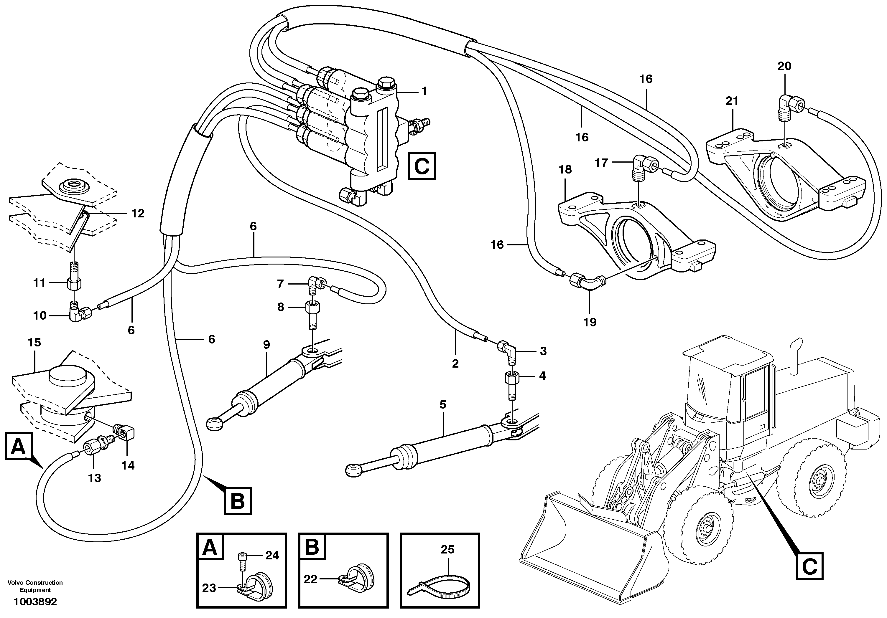 Distribution block, B1.  80444 — volvo parts diagram