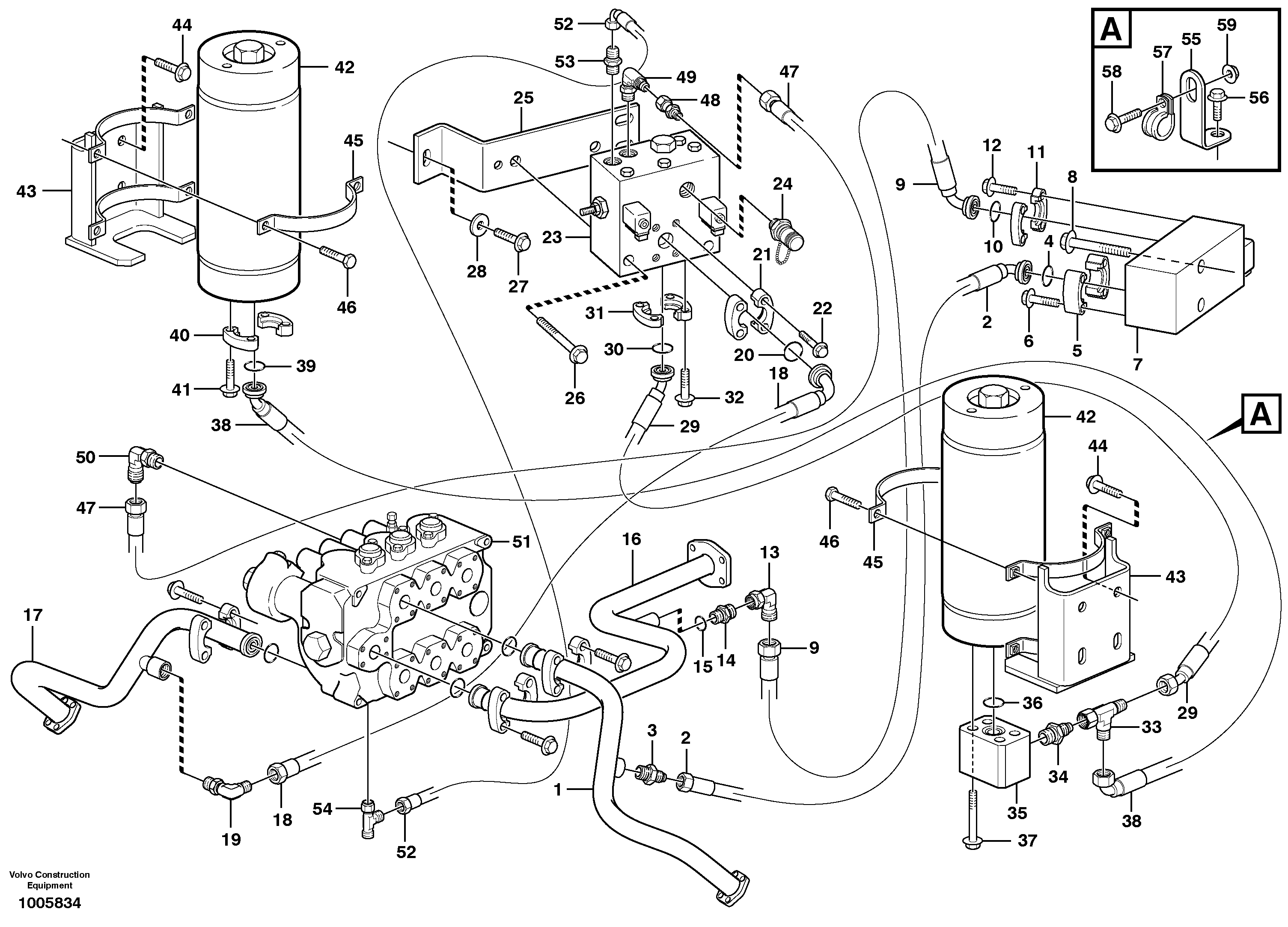 Boom suspension system  80222 — volvo parts diagram
