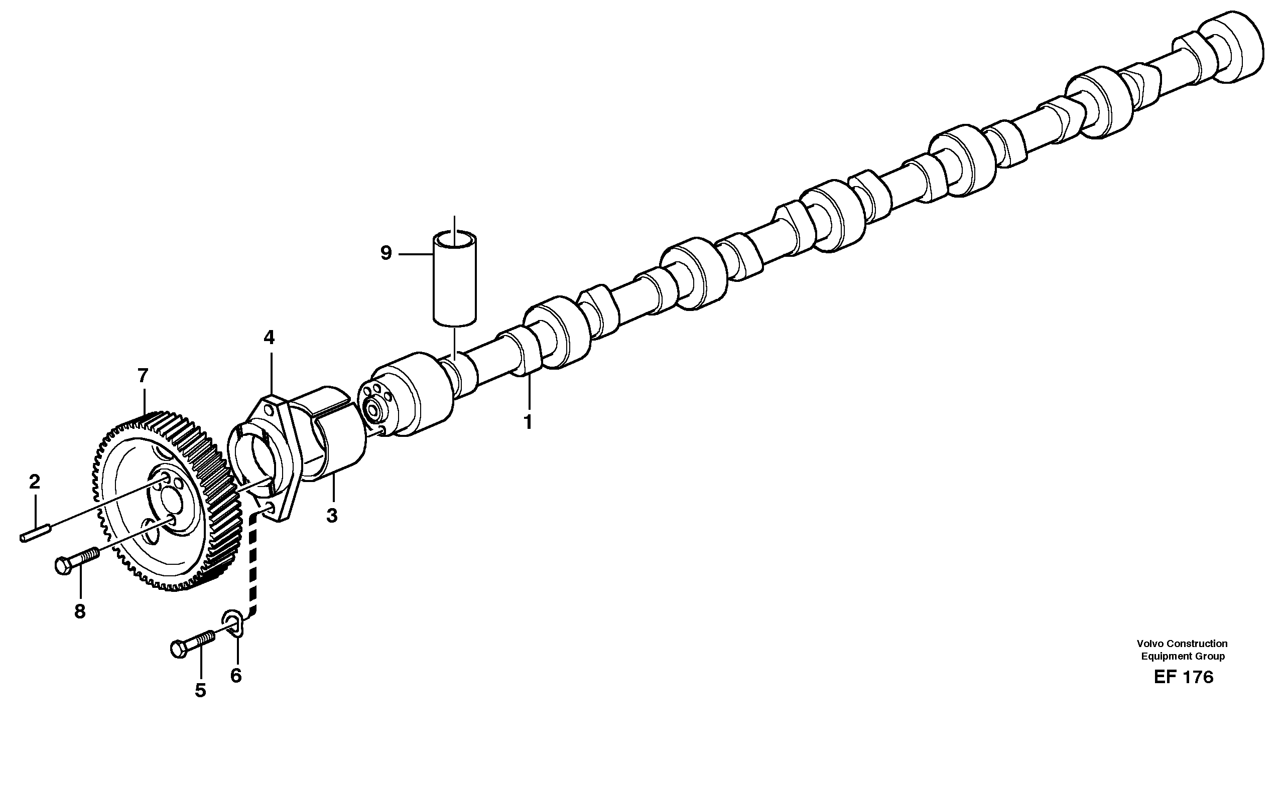 Camshaft — volvo parts diagram