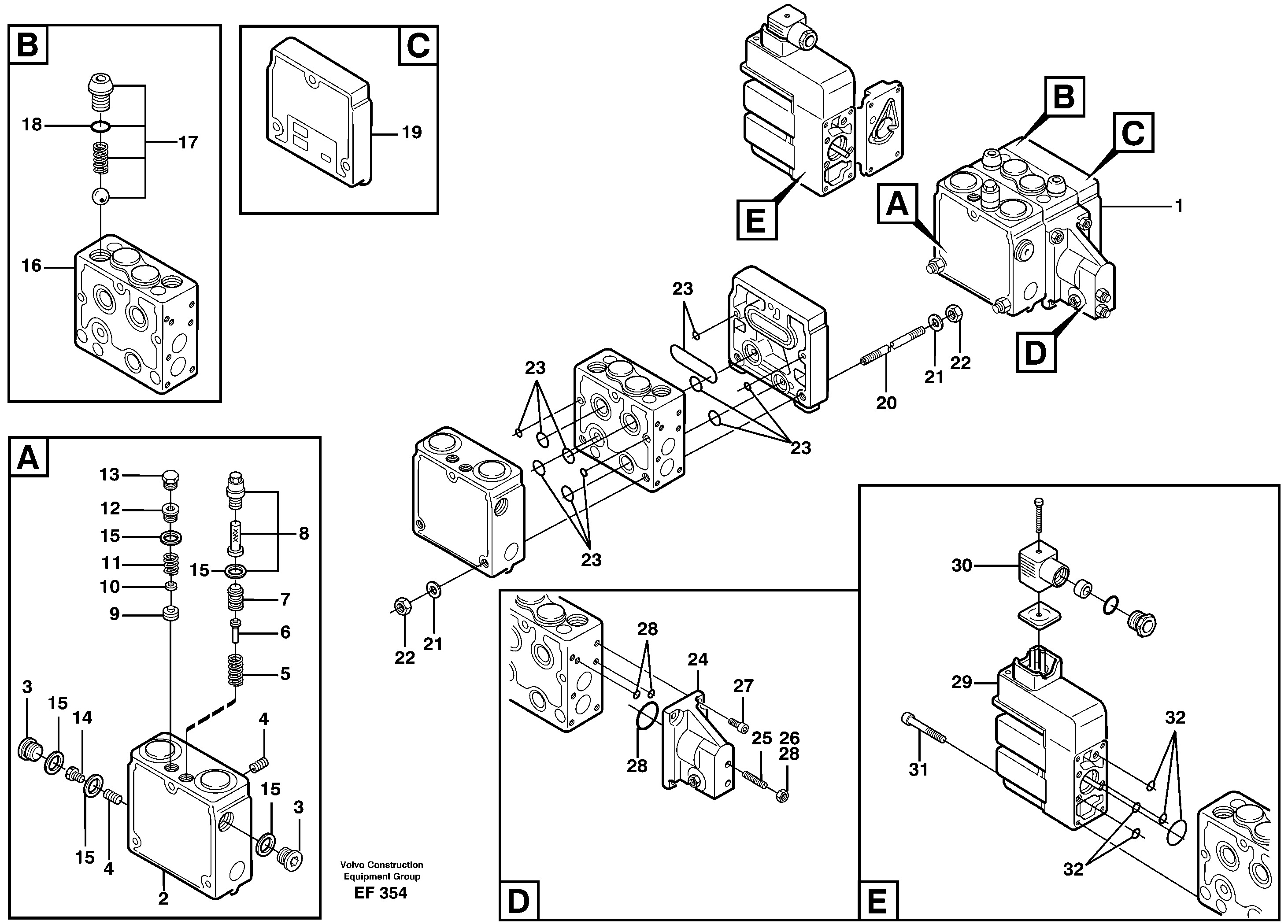 Relief valve.  80199 — volvo parts diagram