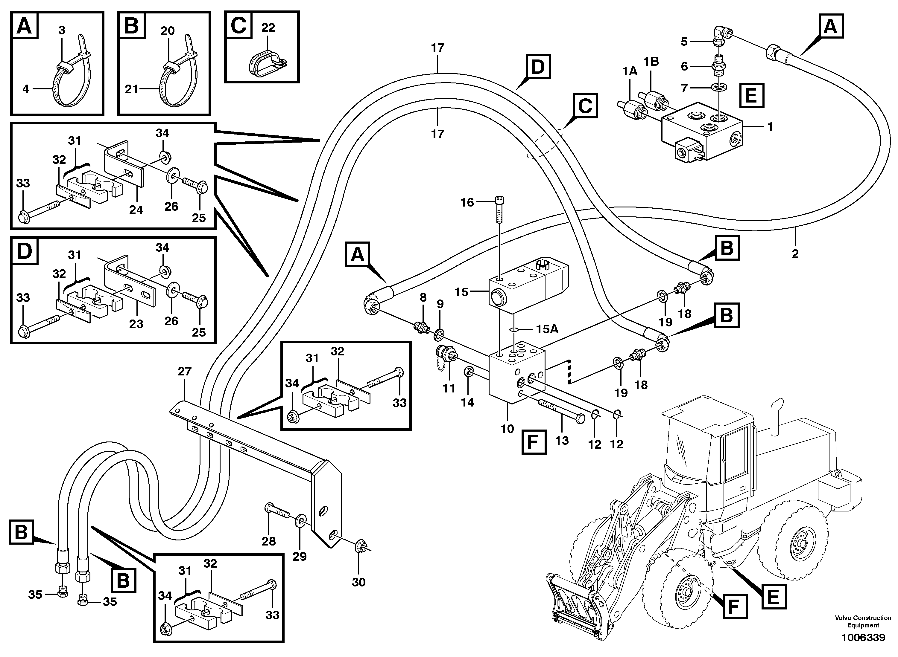 Attachment locking.  80197, 80282, 80448 — volvo parts diagram