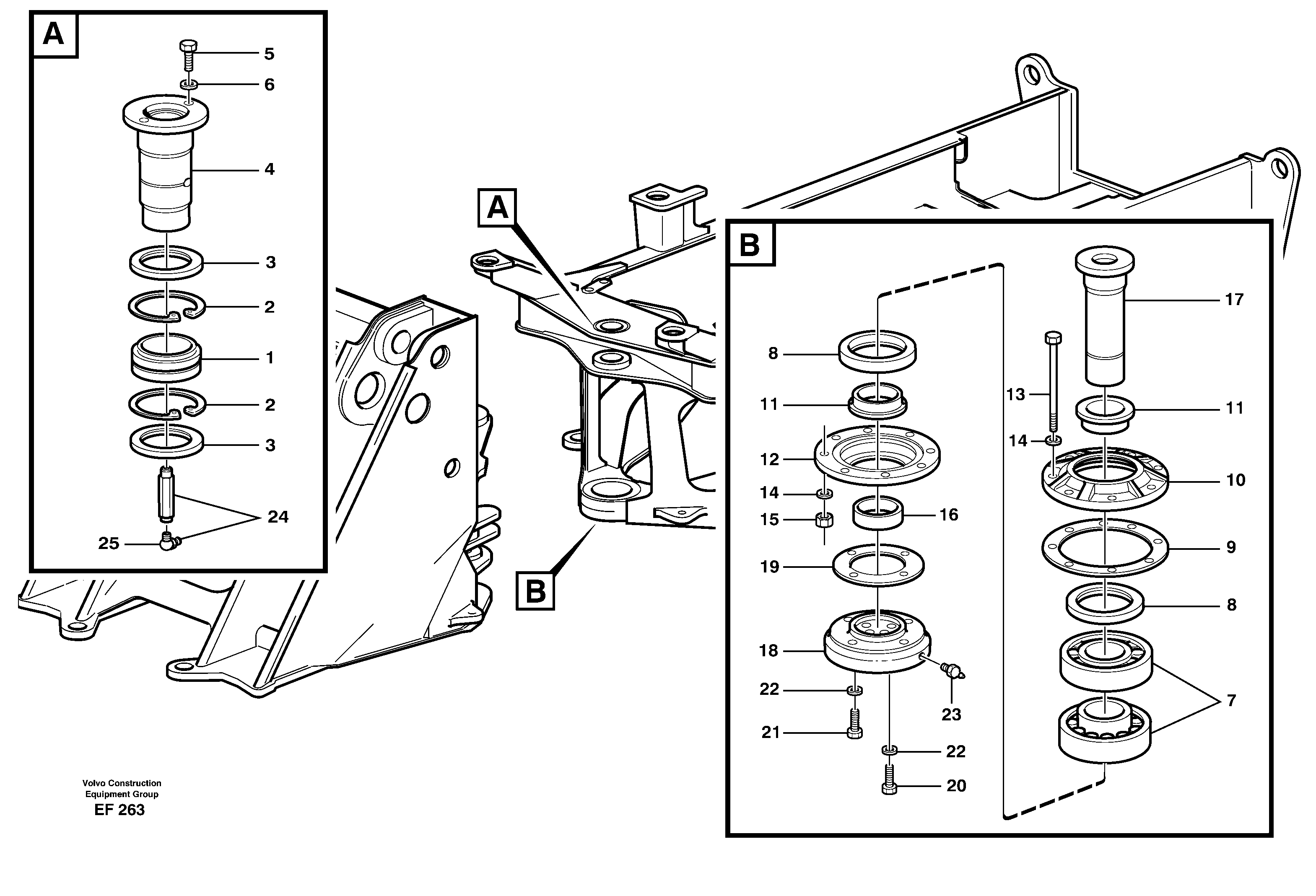Frame link — volvo parts diagram