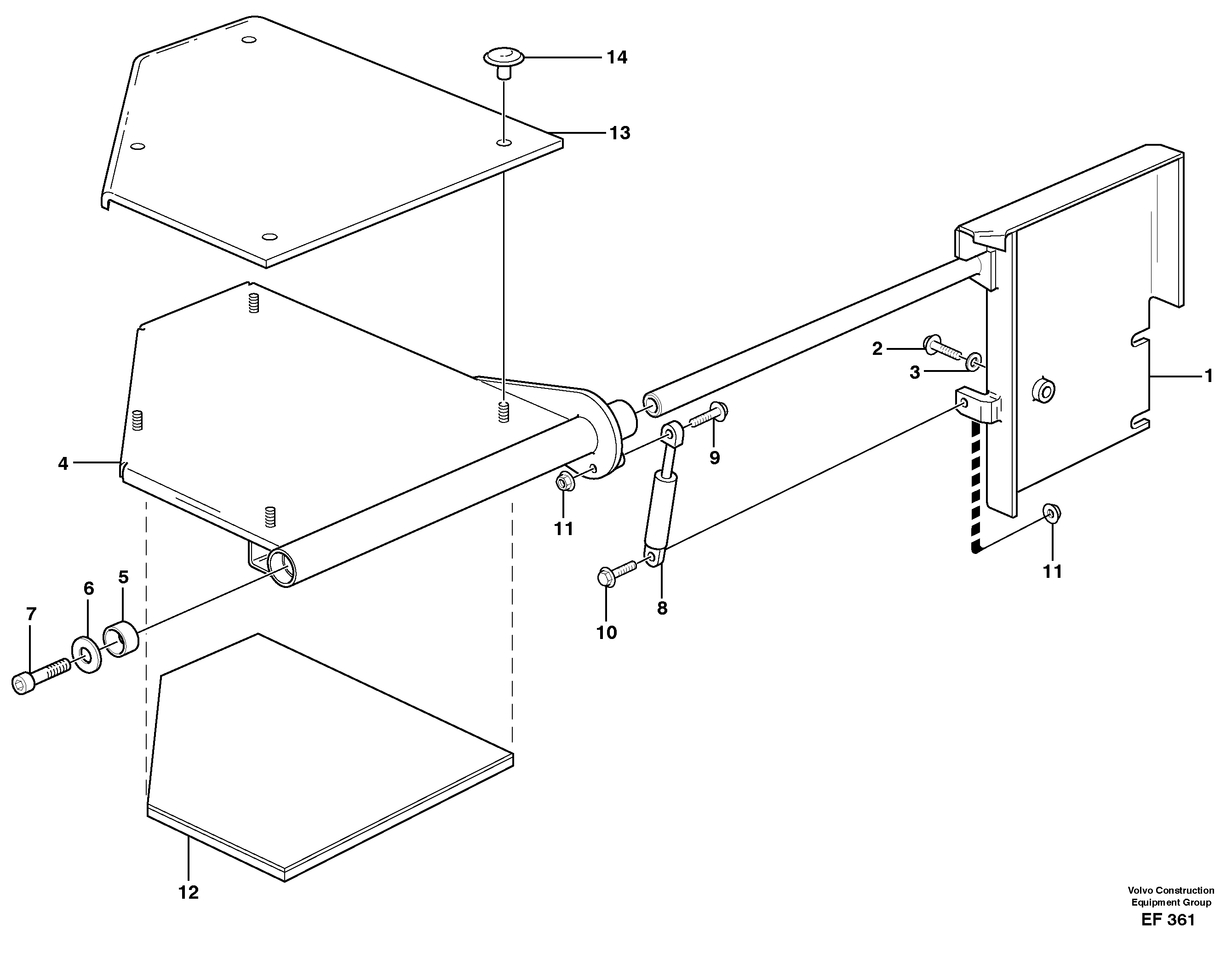 Instructor's seat  80556 — volvo parts diagram