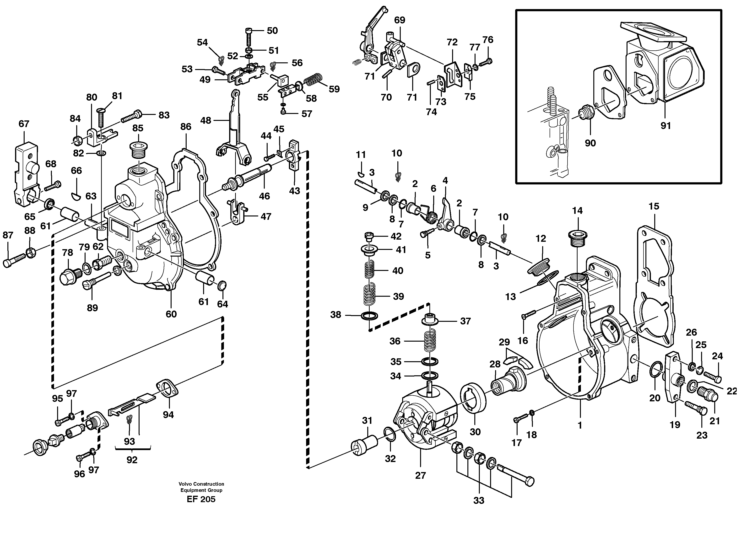 Centrifugal governor — volvo parts diagram
