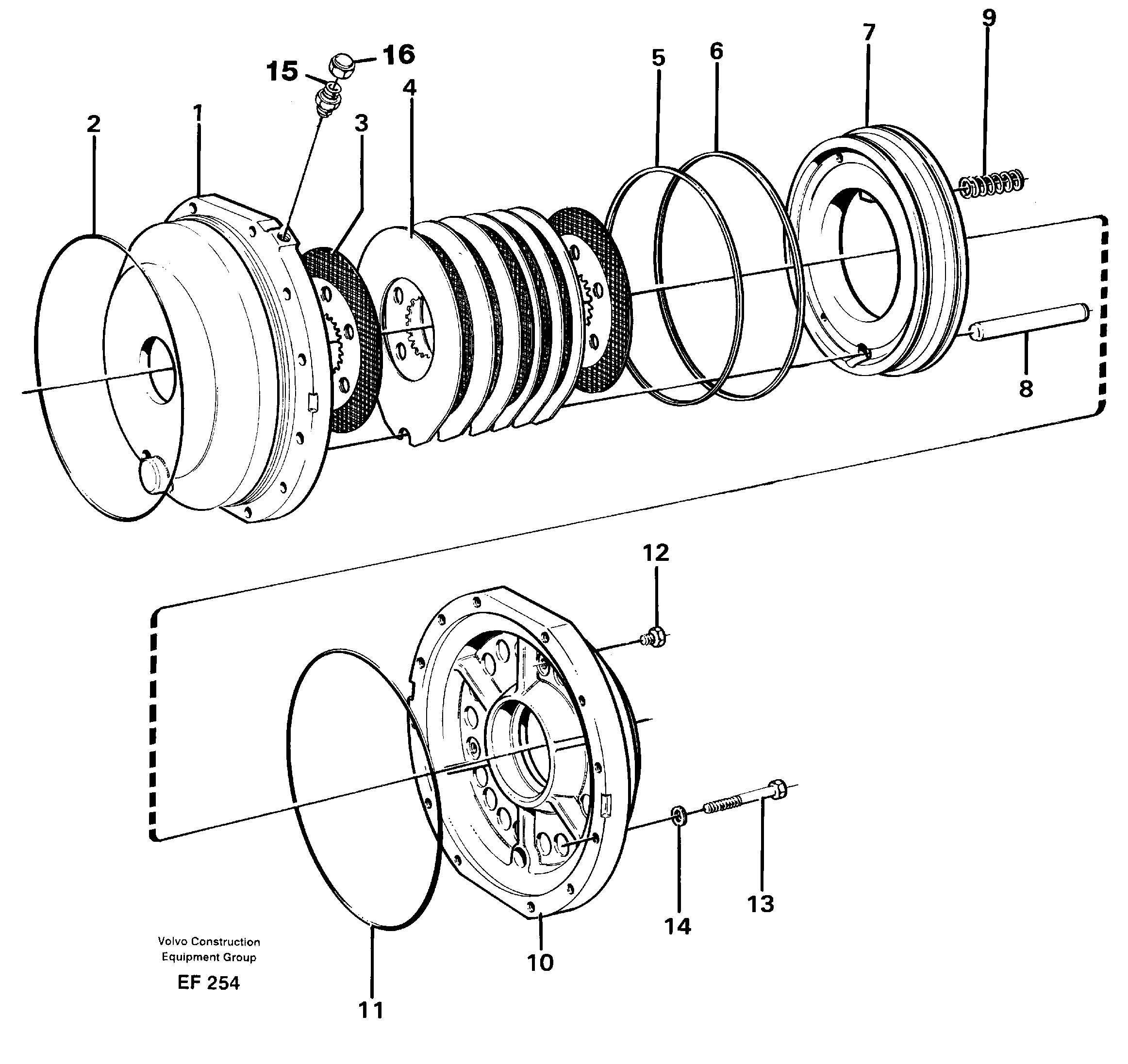 Parking brake — volvo parts diagram