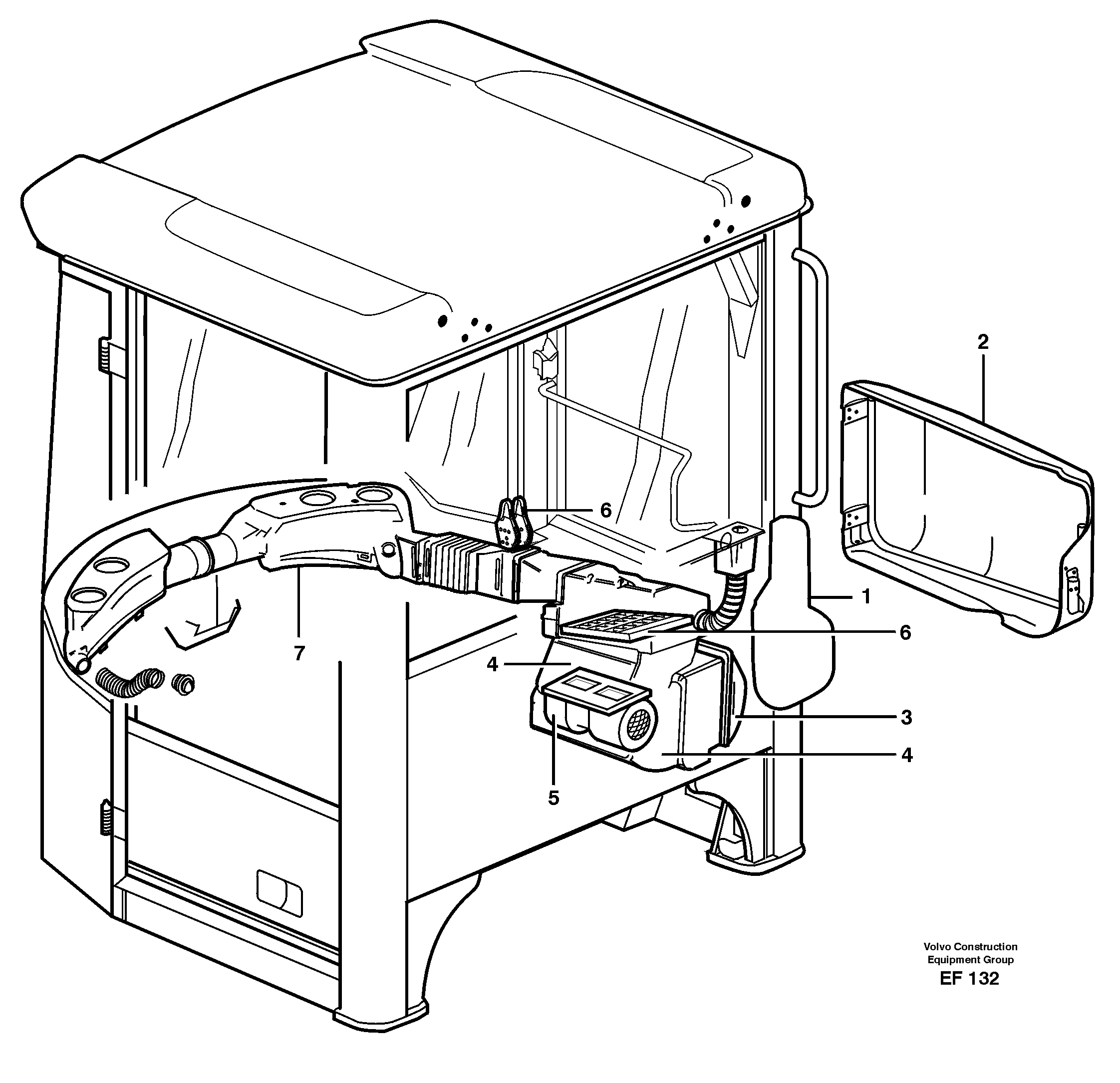 Air distribution — volvo parts diagram
