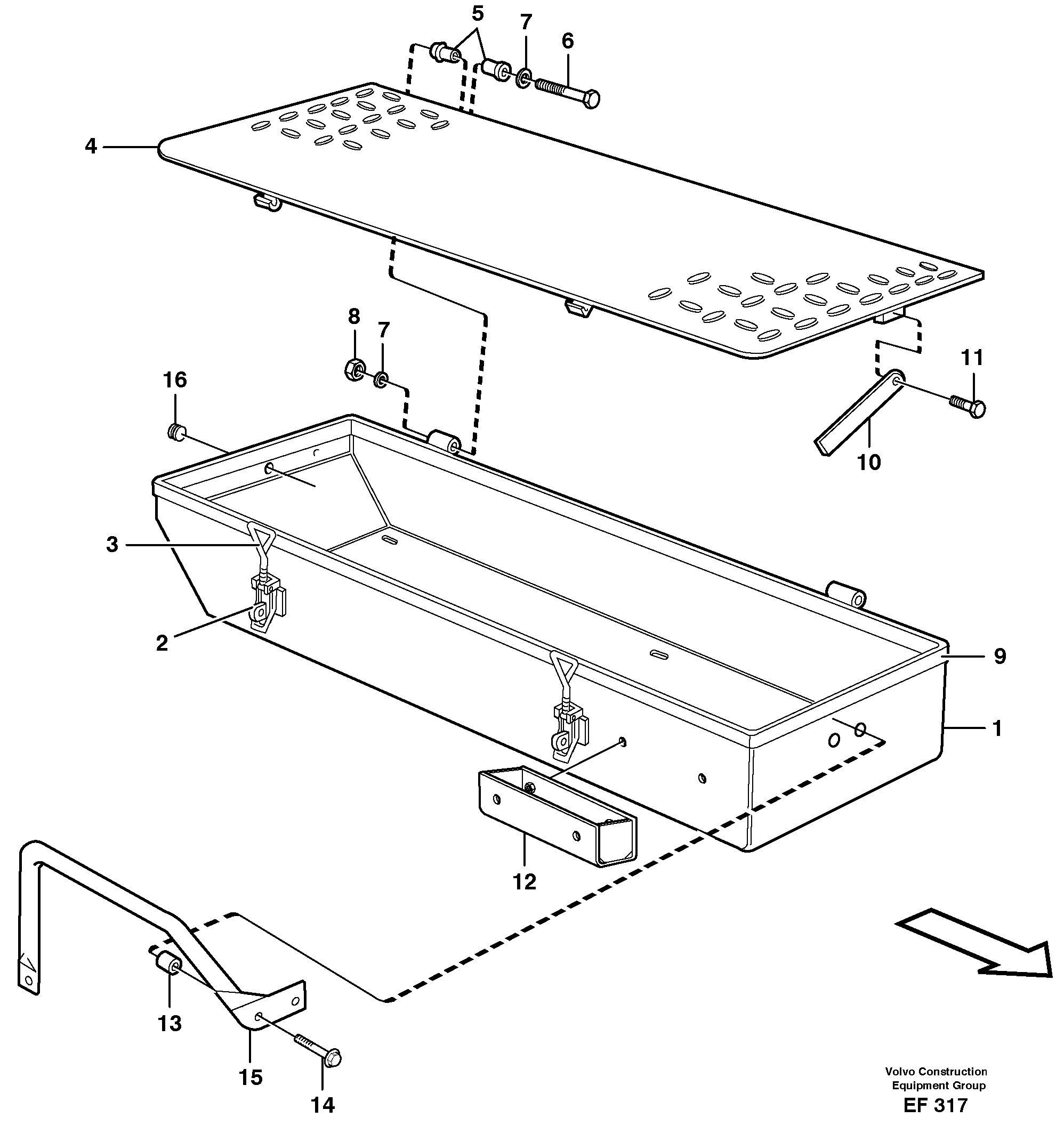 Tool box  80493 — volvo parts diagram