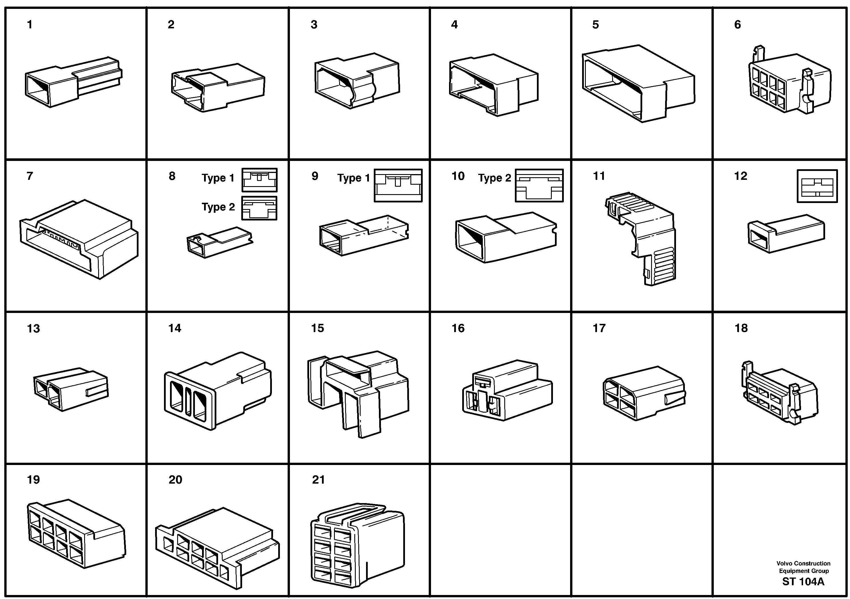 Insulator for spade terminal — volvo parts diagram