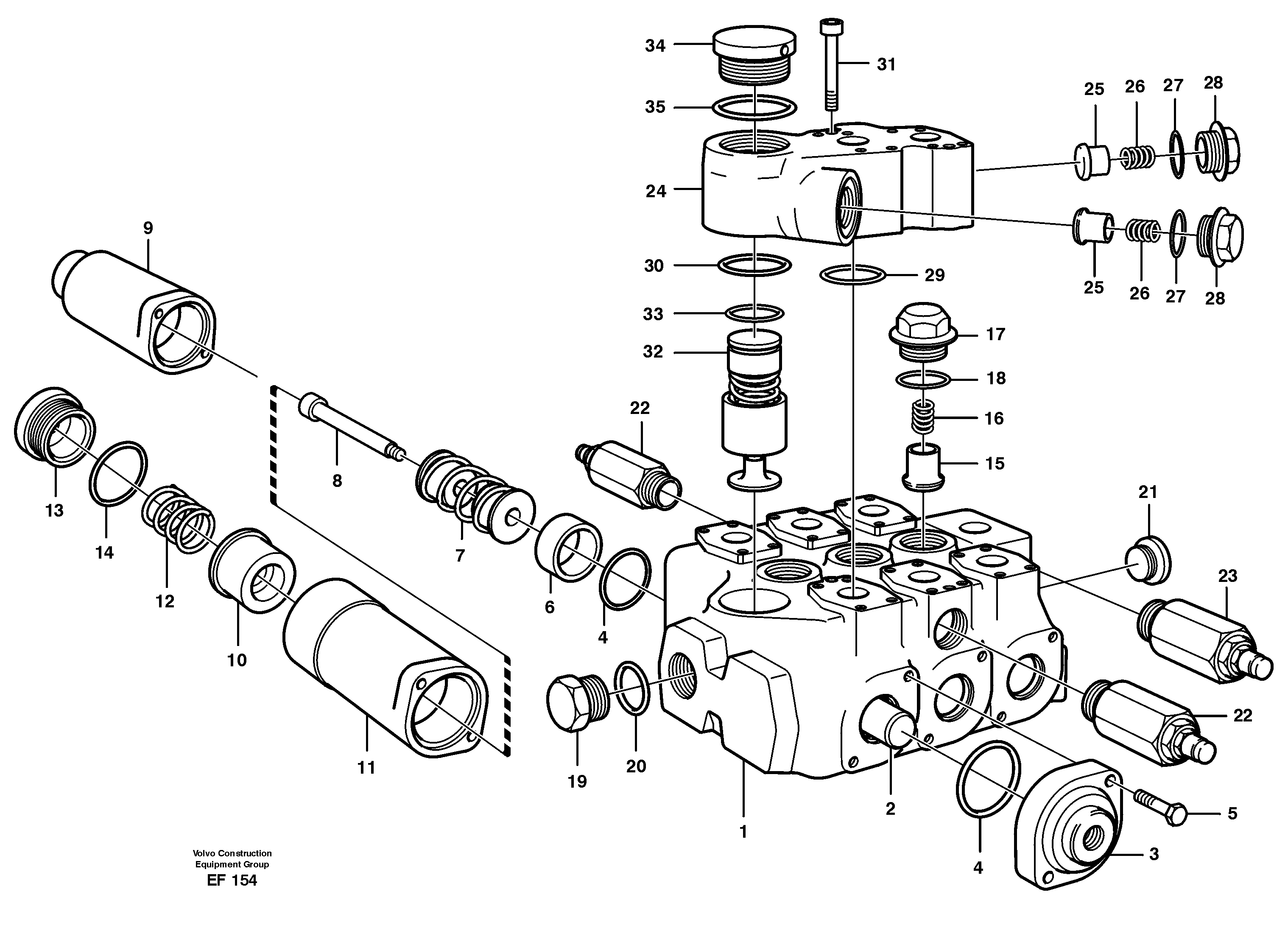 Control valve — volvo parts diagram