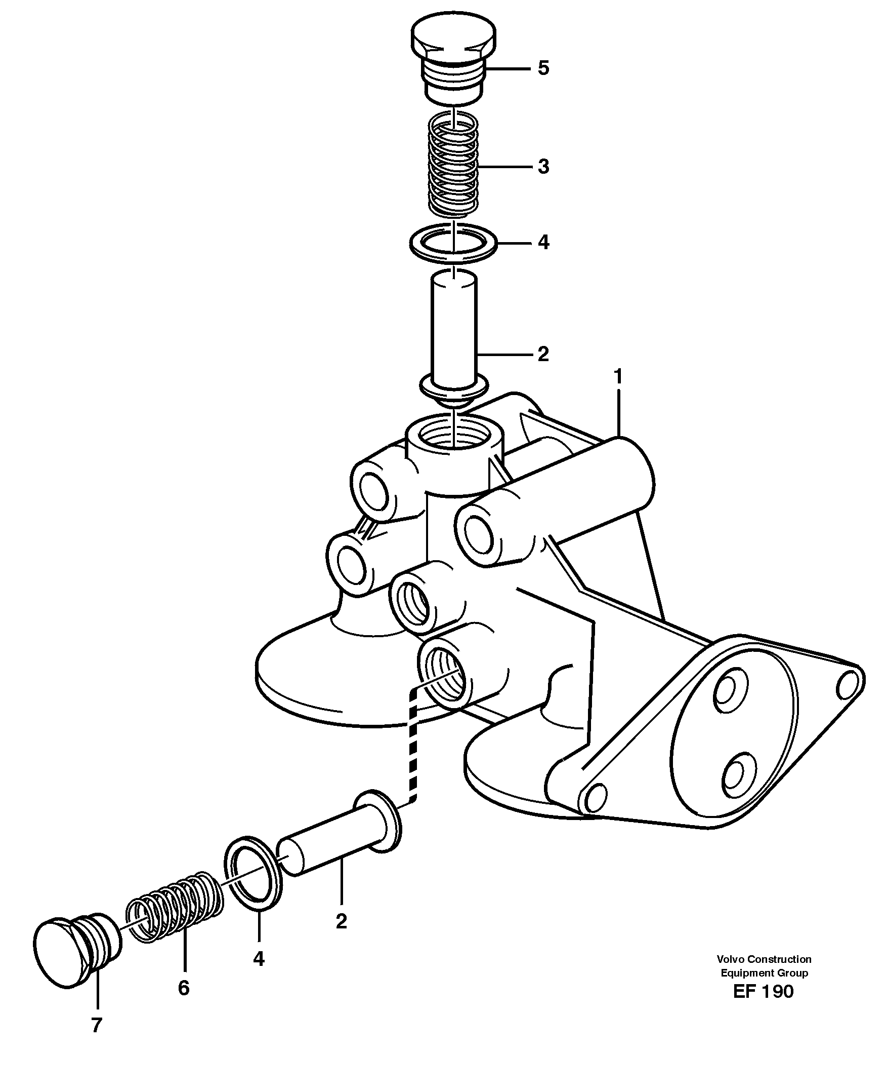Housing, oil filter — volvo parts diagram