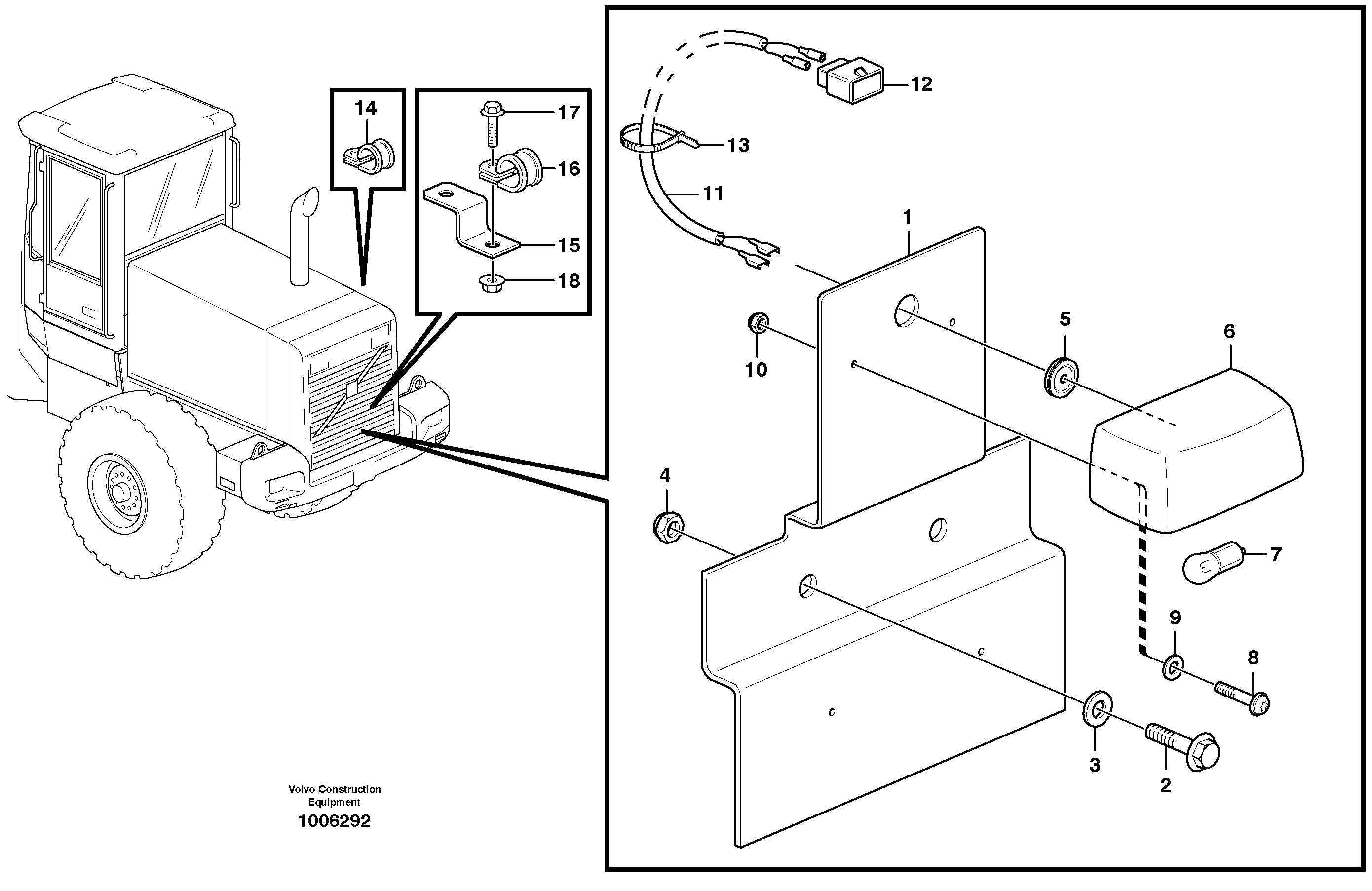 Sign lamp.  80402 — volvo parts diagram
