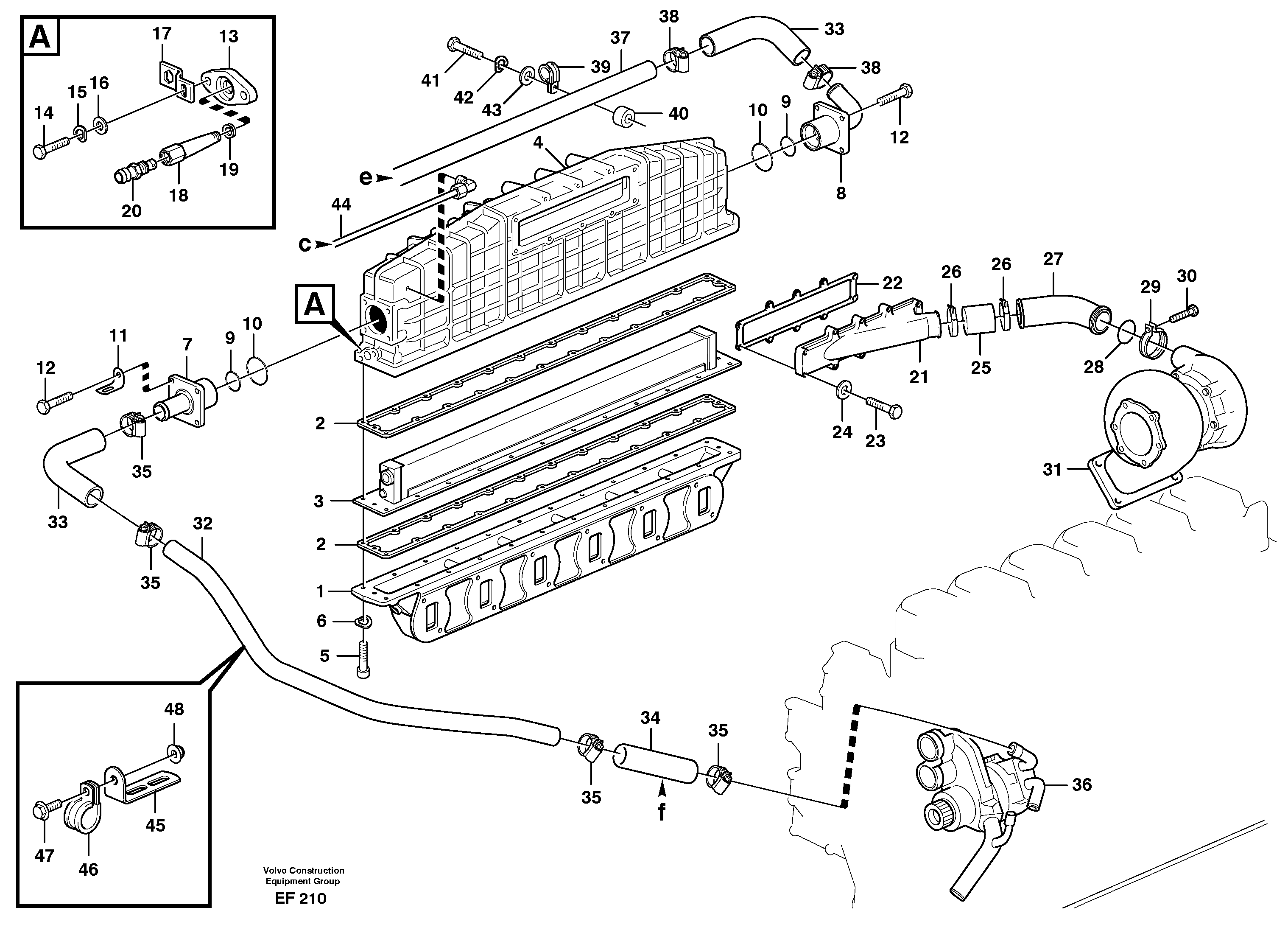 Intercooler — volvo parts diagram