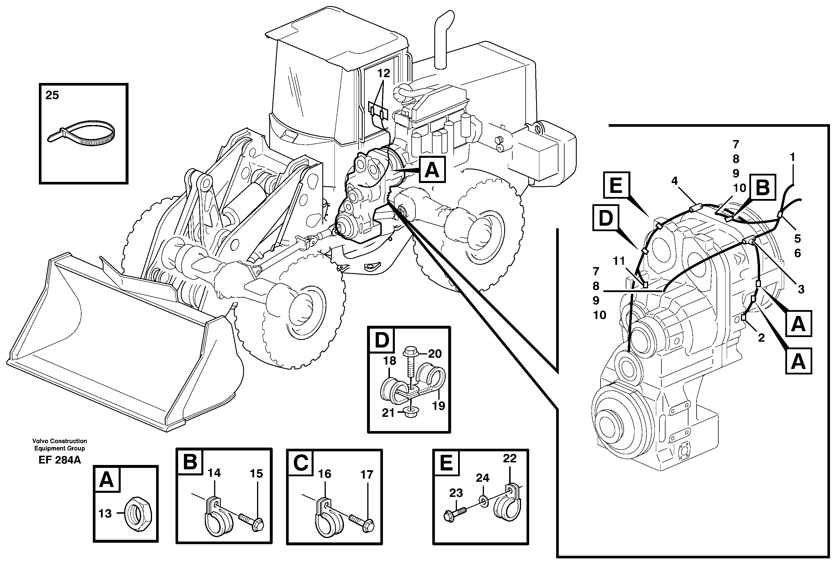 Cable harness, transmission — volvo parts diagram