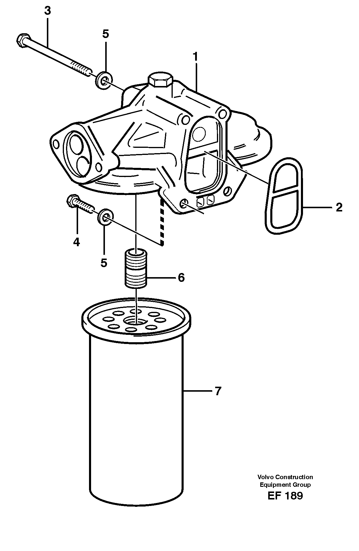 Oil filter — volvo parts diagram