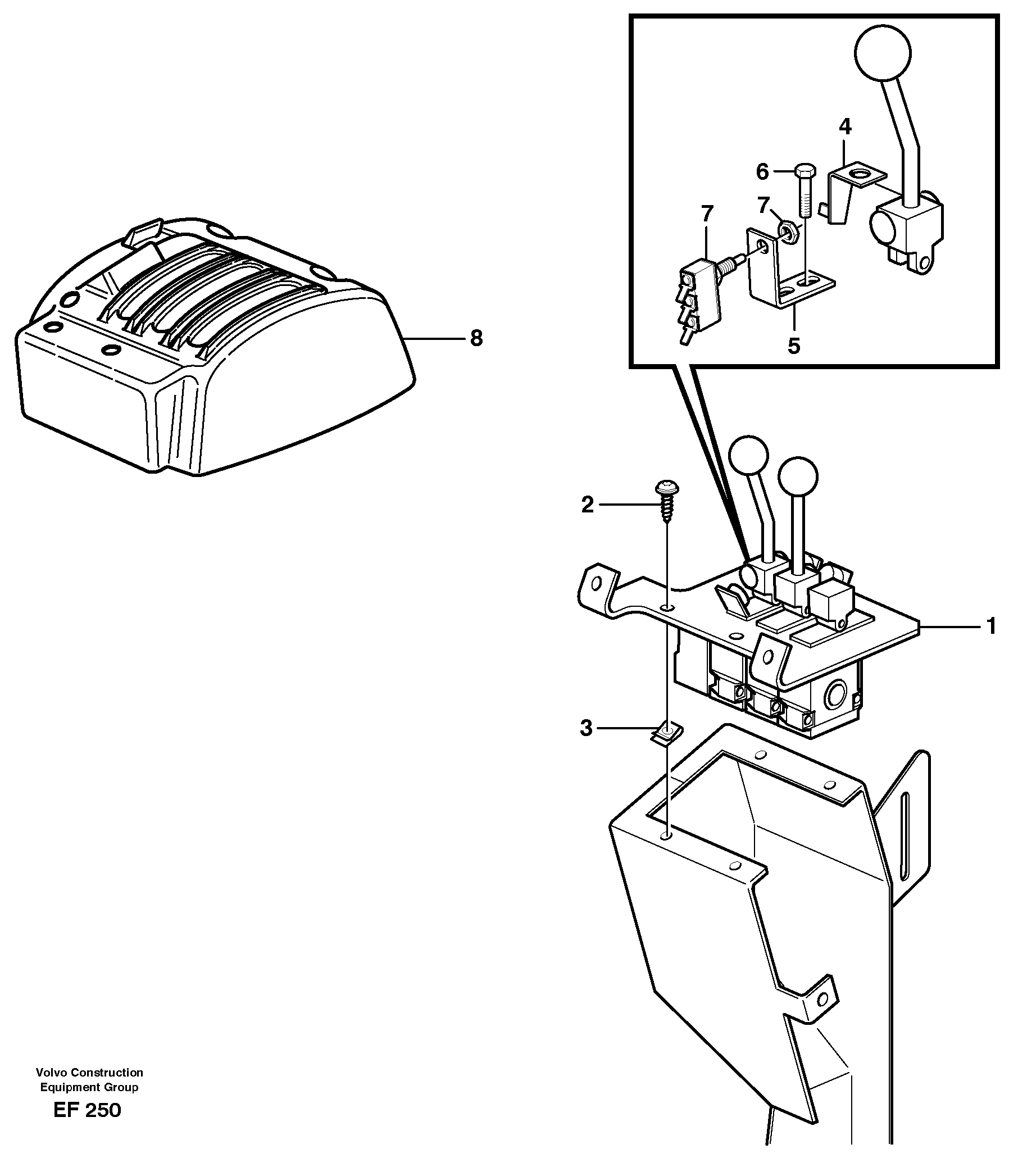 Servo valve with fitting parts — volvo parts diagram