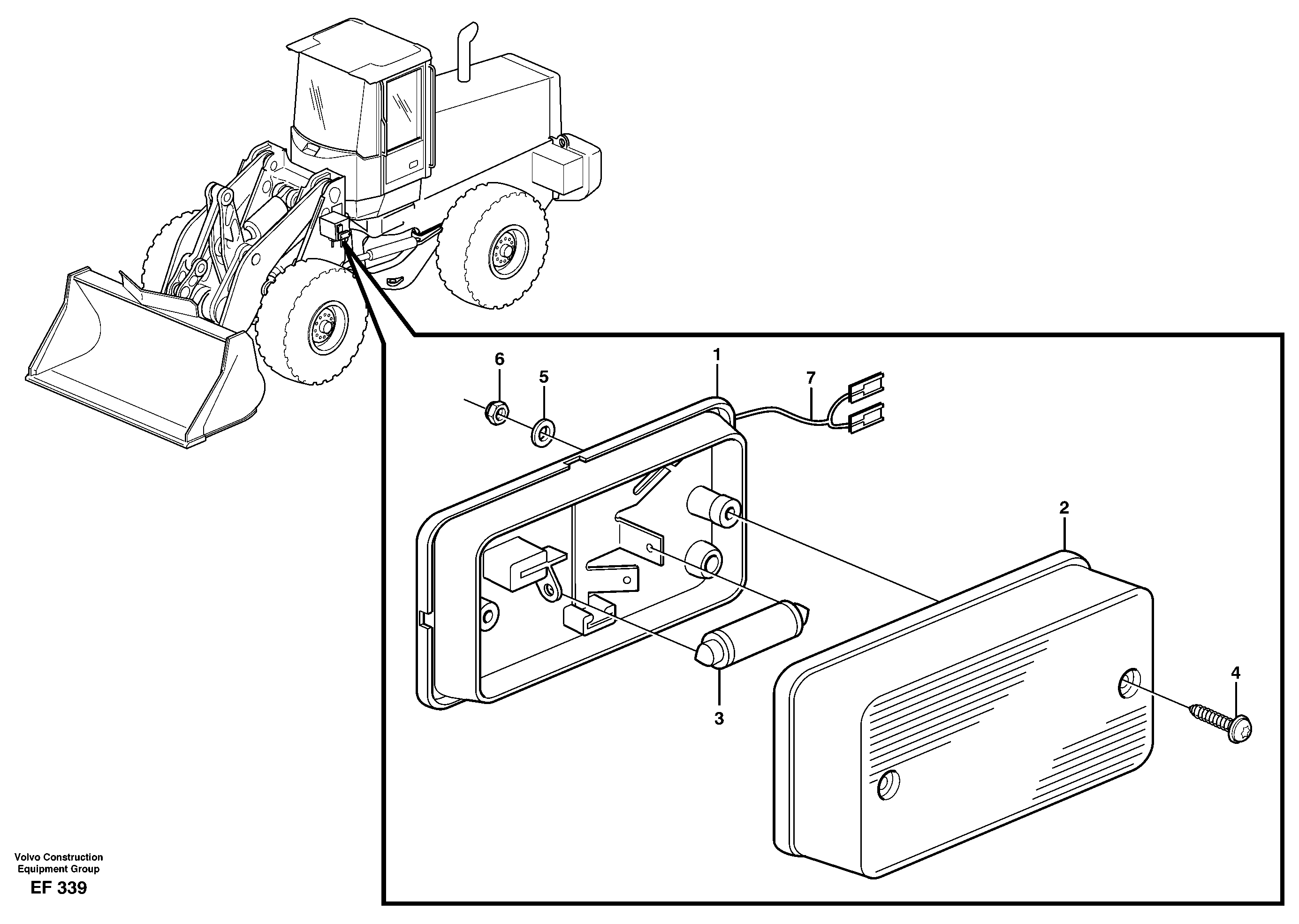 Side marking lamp.  80352 — volvo parts diagram