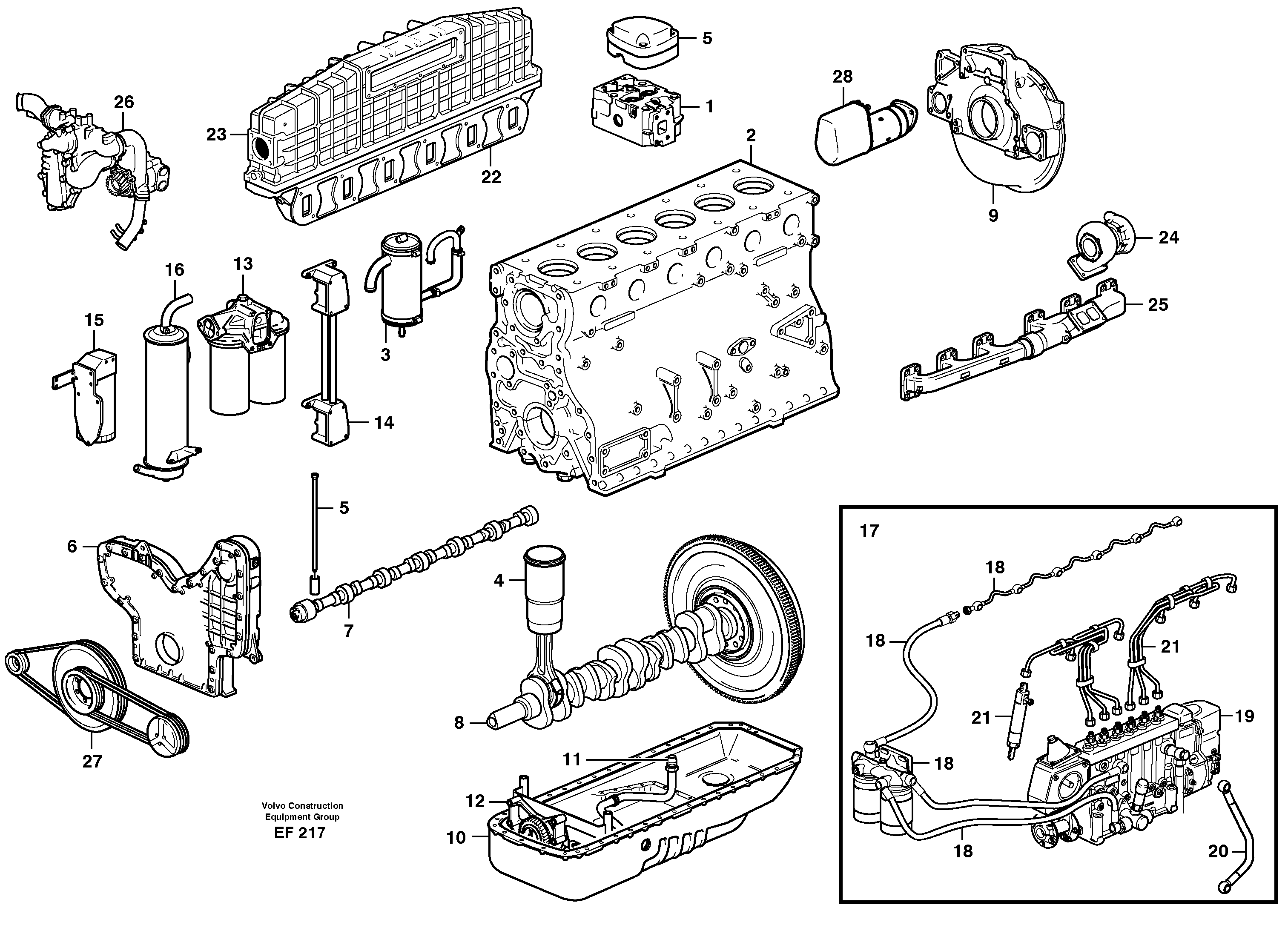 Engine — volvo parts diagram
