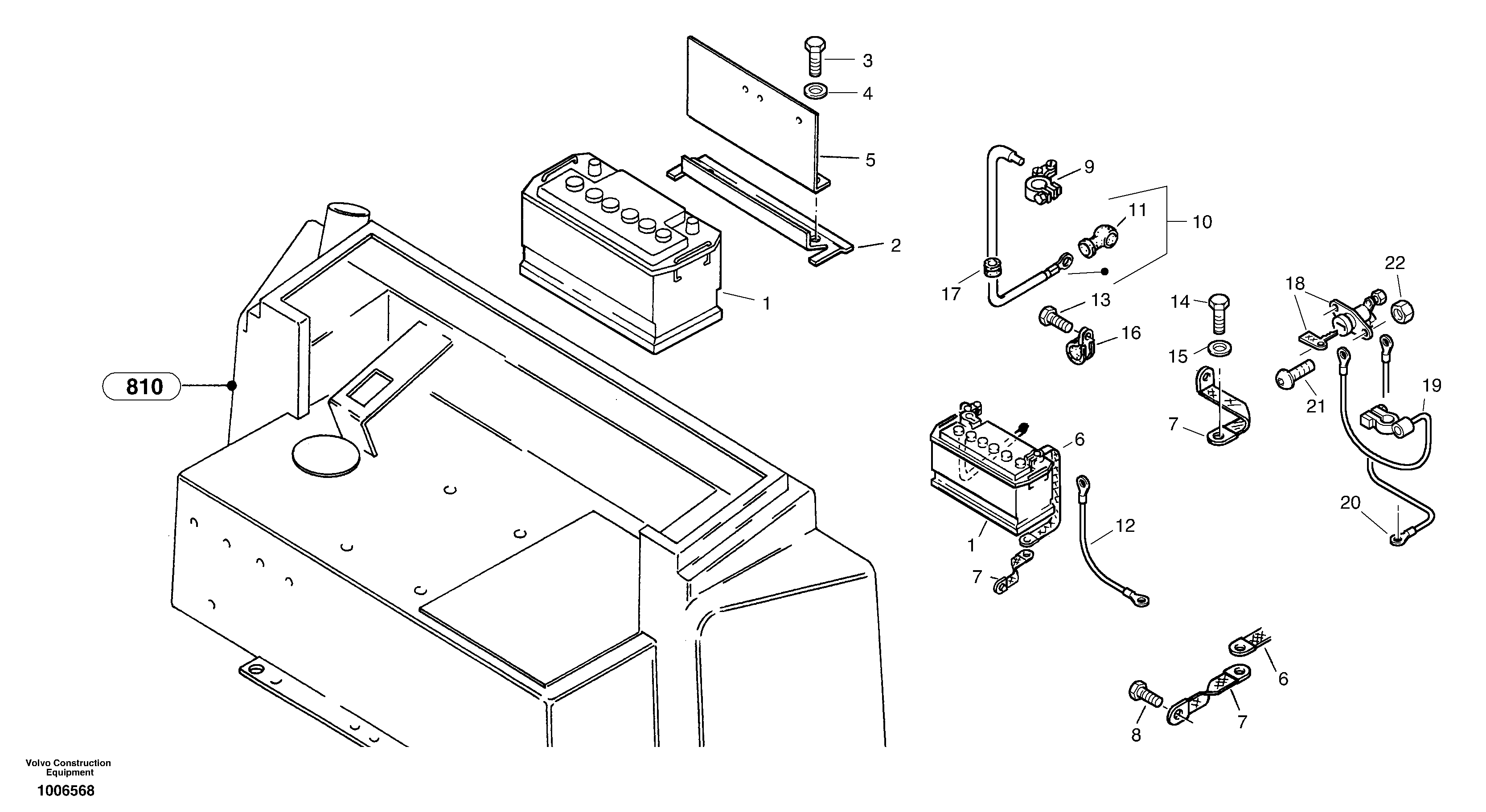Battery — volvo parts diagram