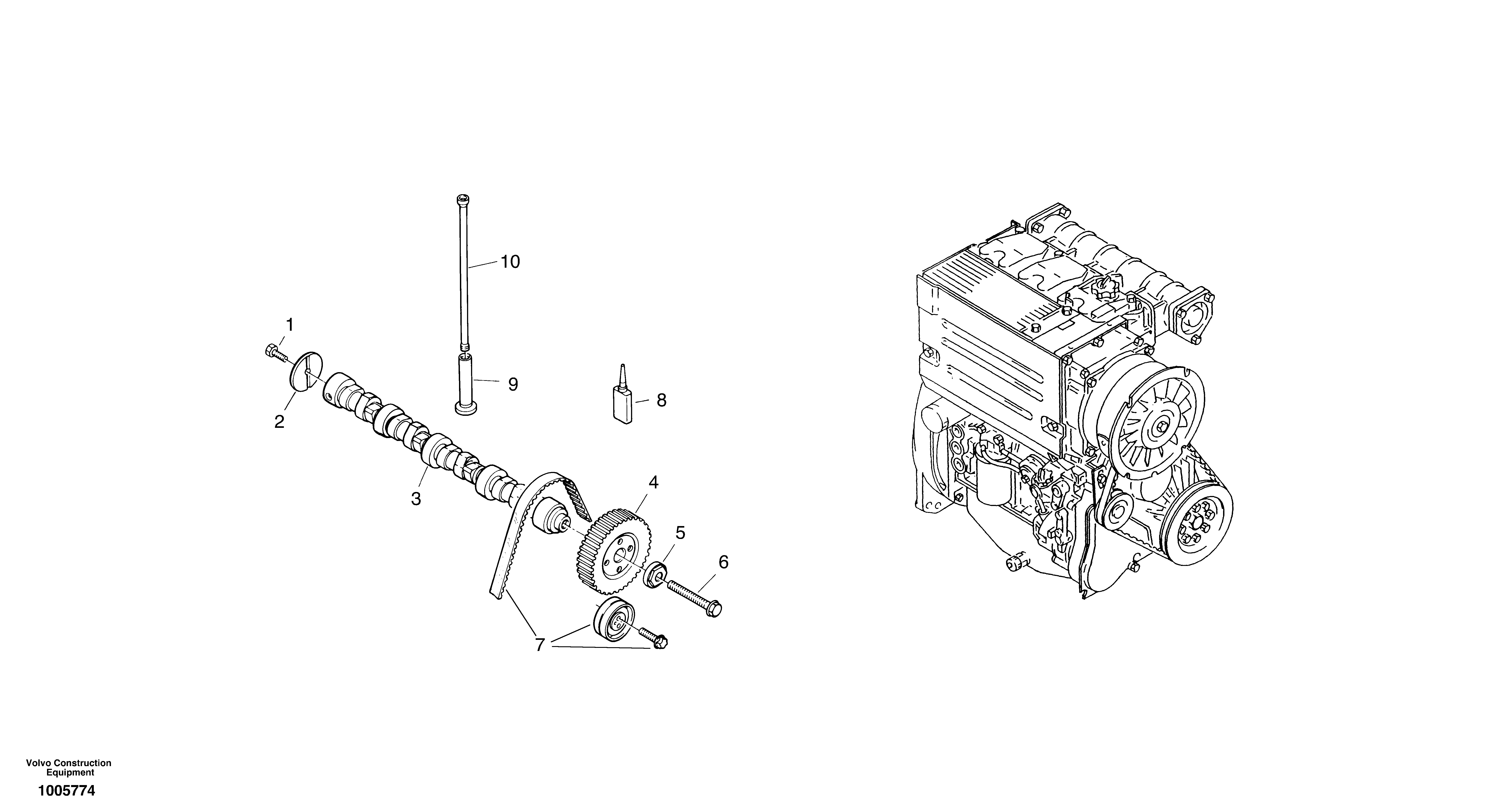 Camshaft — volvo parts diagram