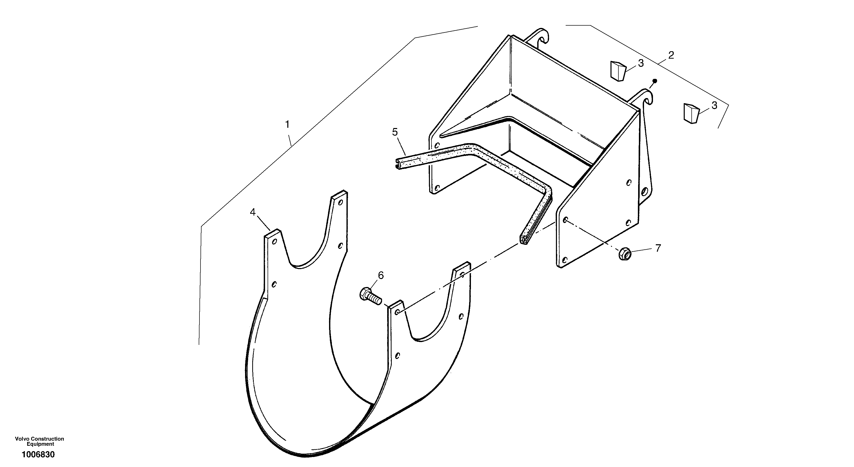 Shovel for tree planting — volvo parts diagram