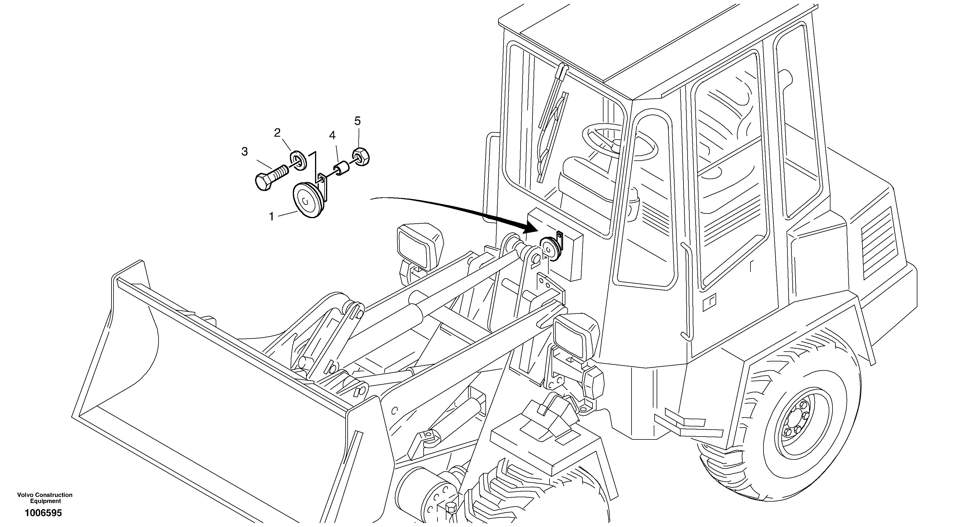 Signal horn — volvo parts diagram