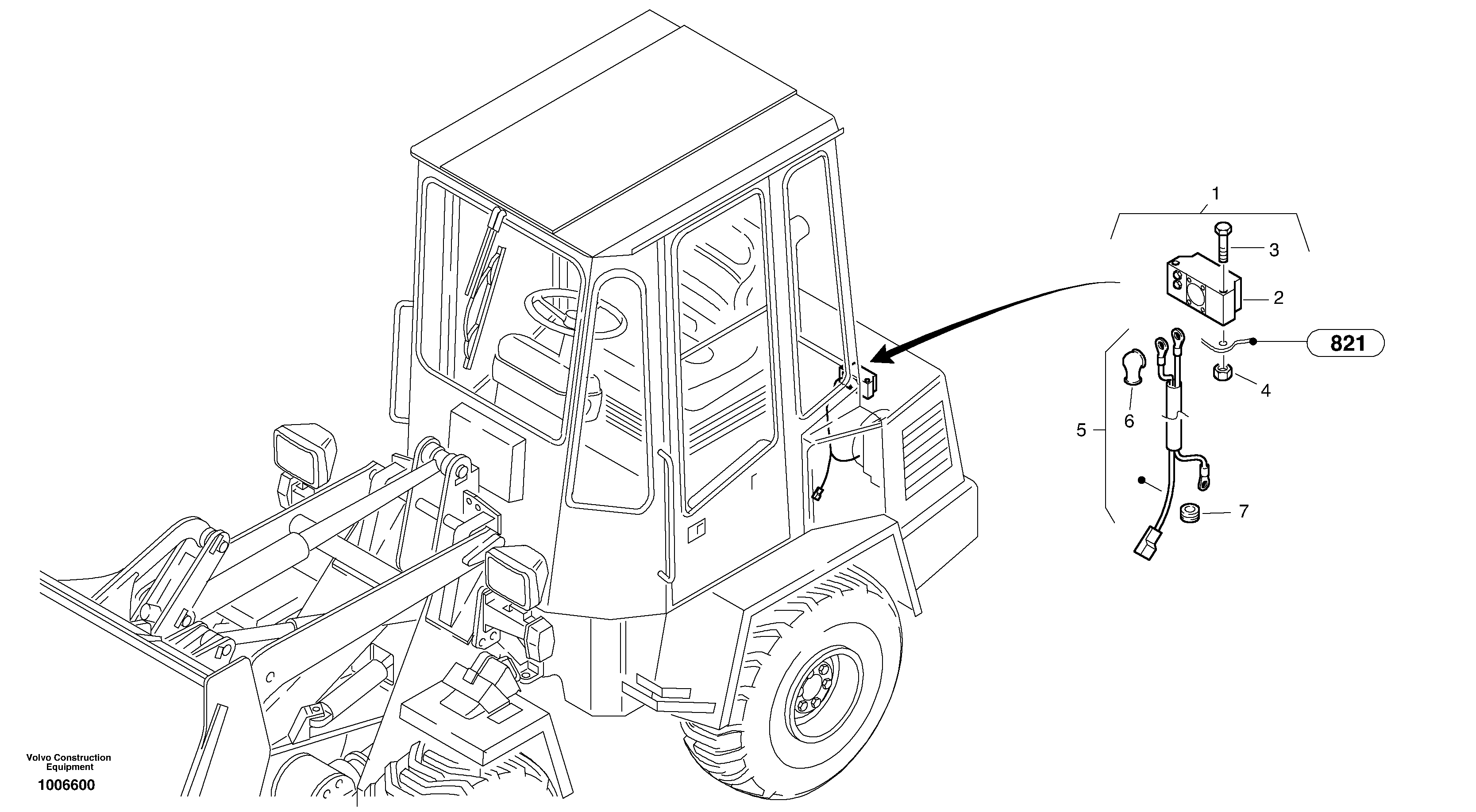 Back-up warning — volvo parts diagram