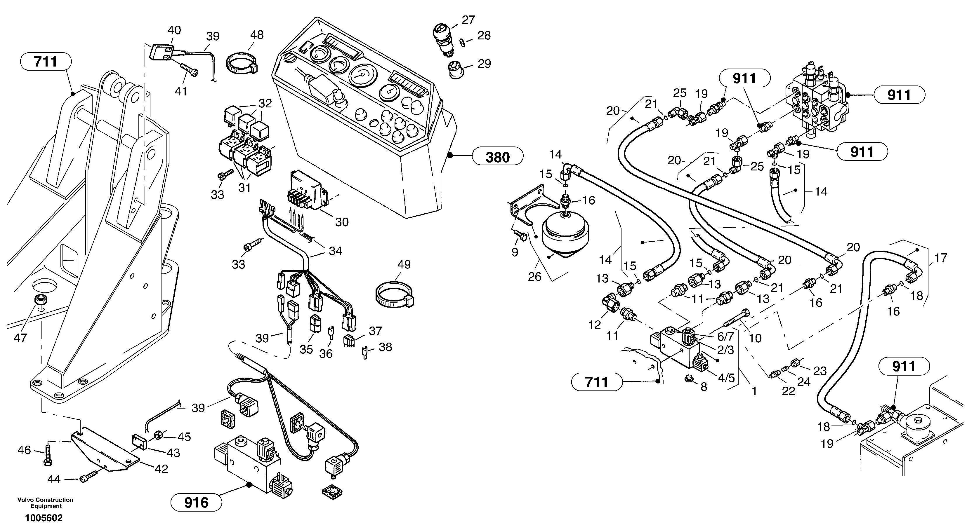 Boom suspension system (BSS) — volvo parts diagram