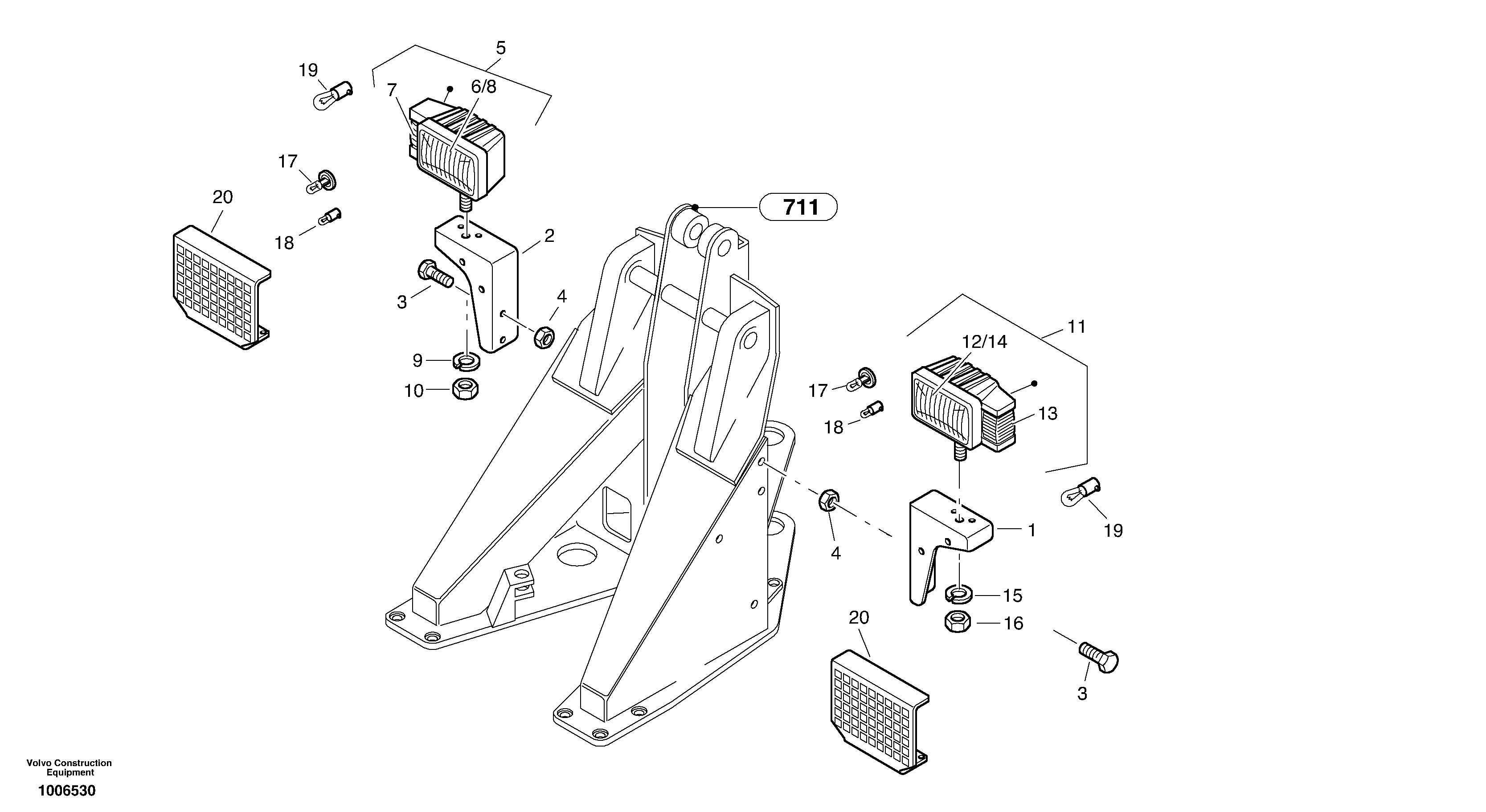 Lighting, front — volvo parts diagram