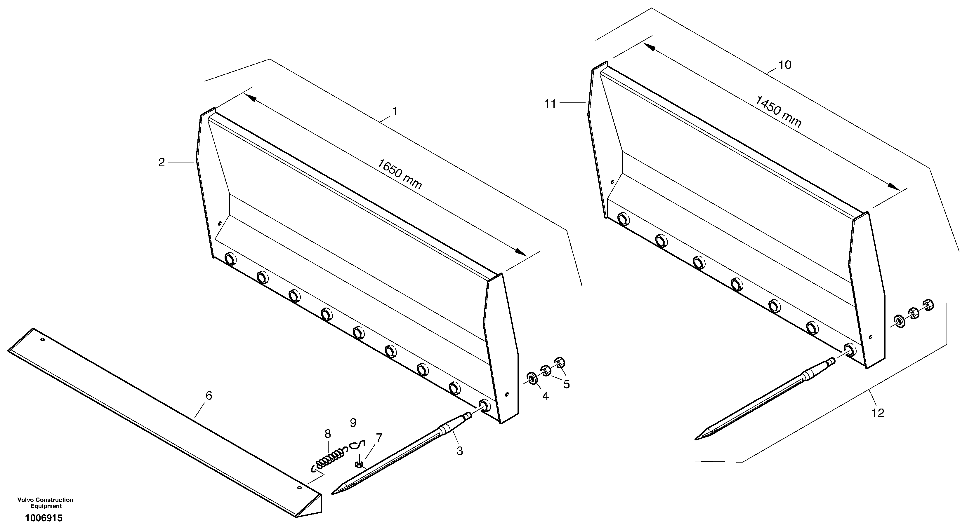Hay fork - Dirty fork — volvo parts diagram