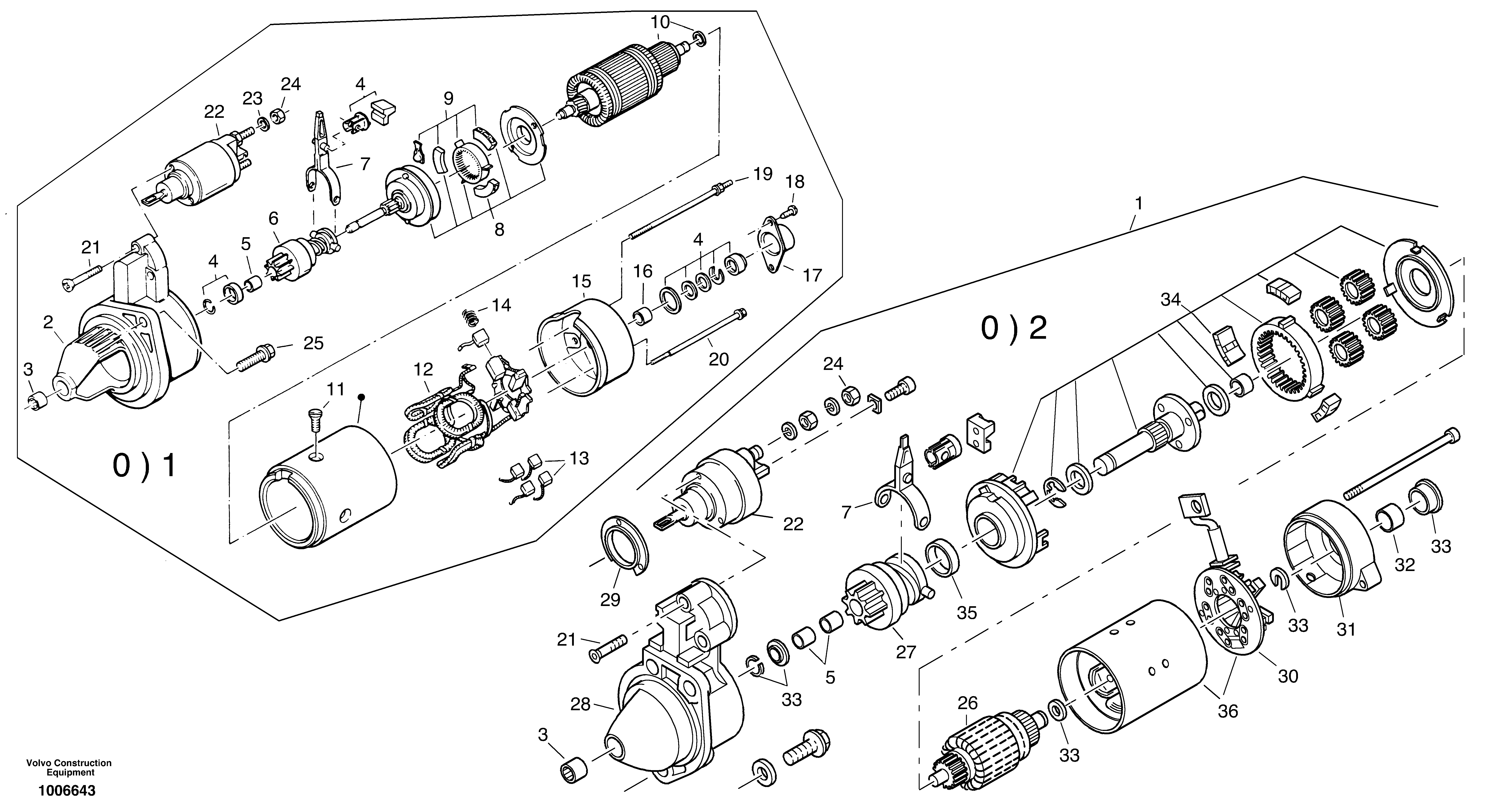 Starter — volvo parts diagram