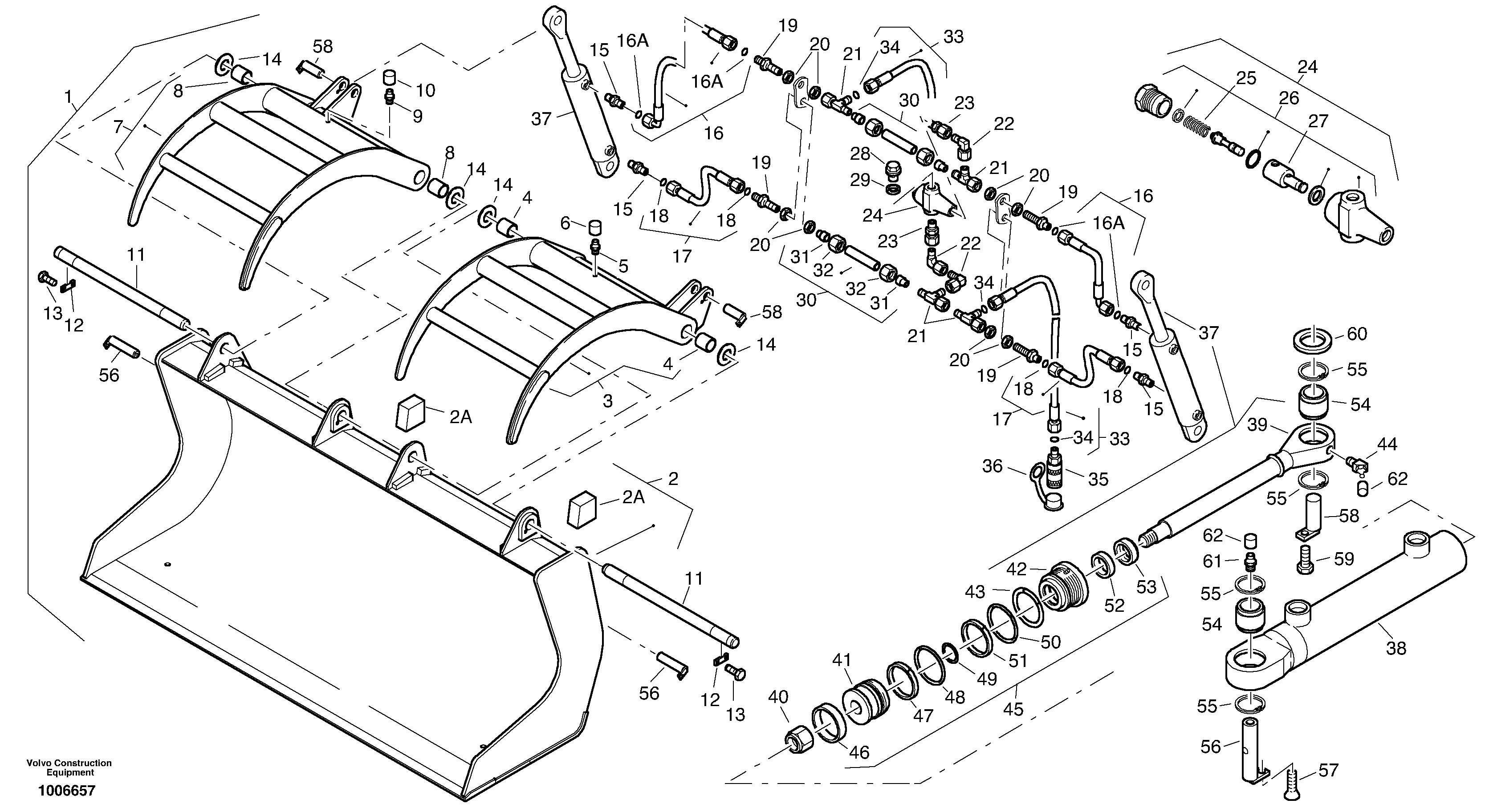 Scrap bucket — volvo parts diagram