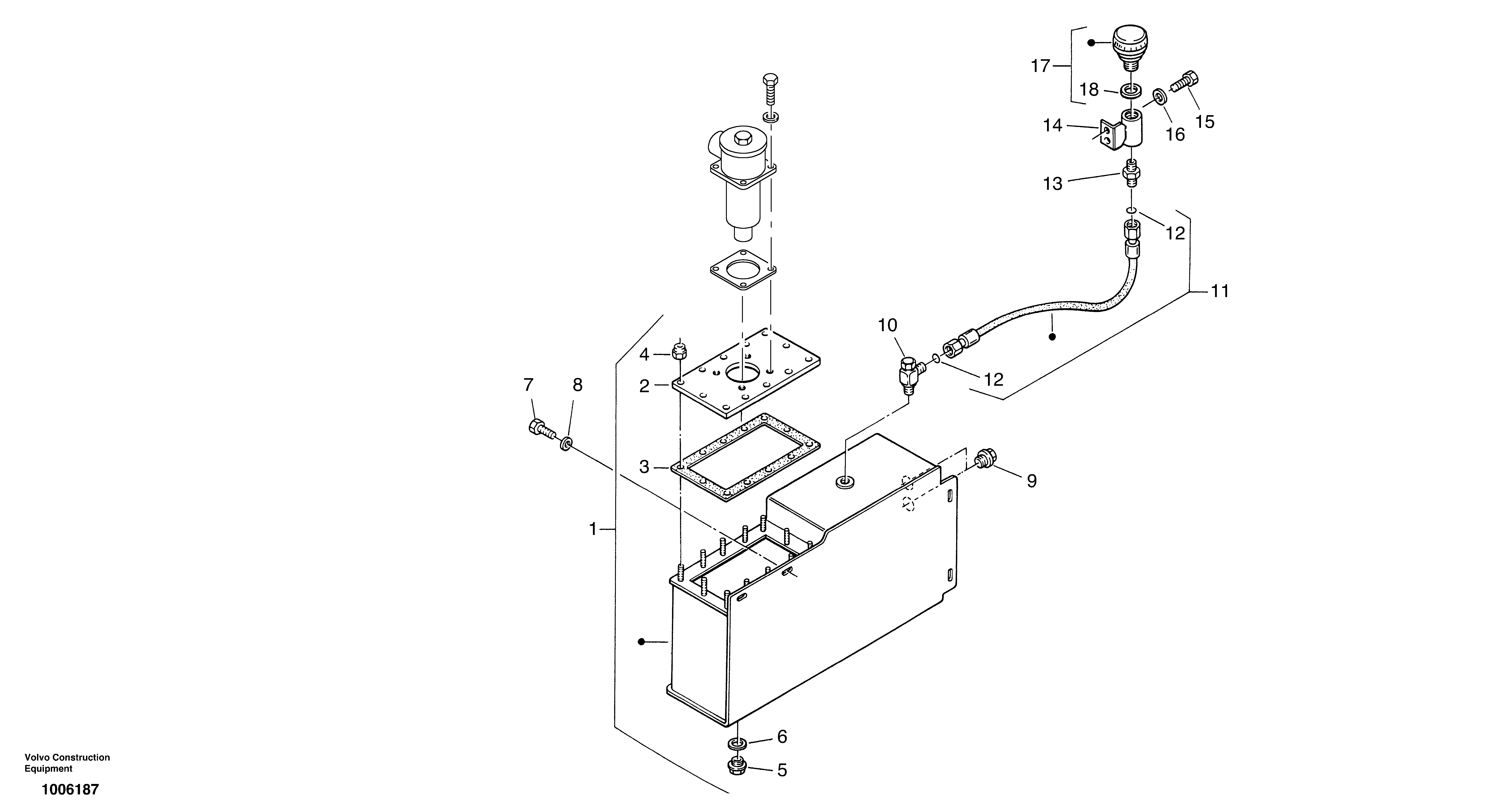 Hydraulic oil tank — volvo parts diagram