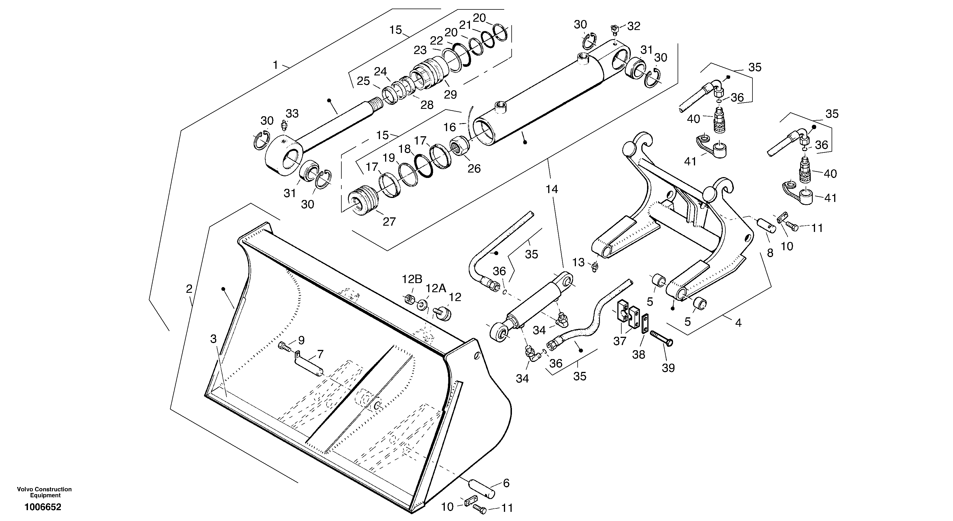 Tipping bucket — volvo parts diagram