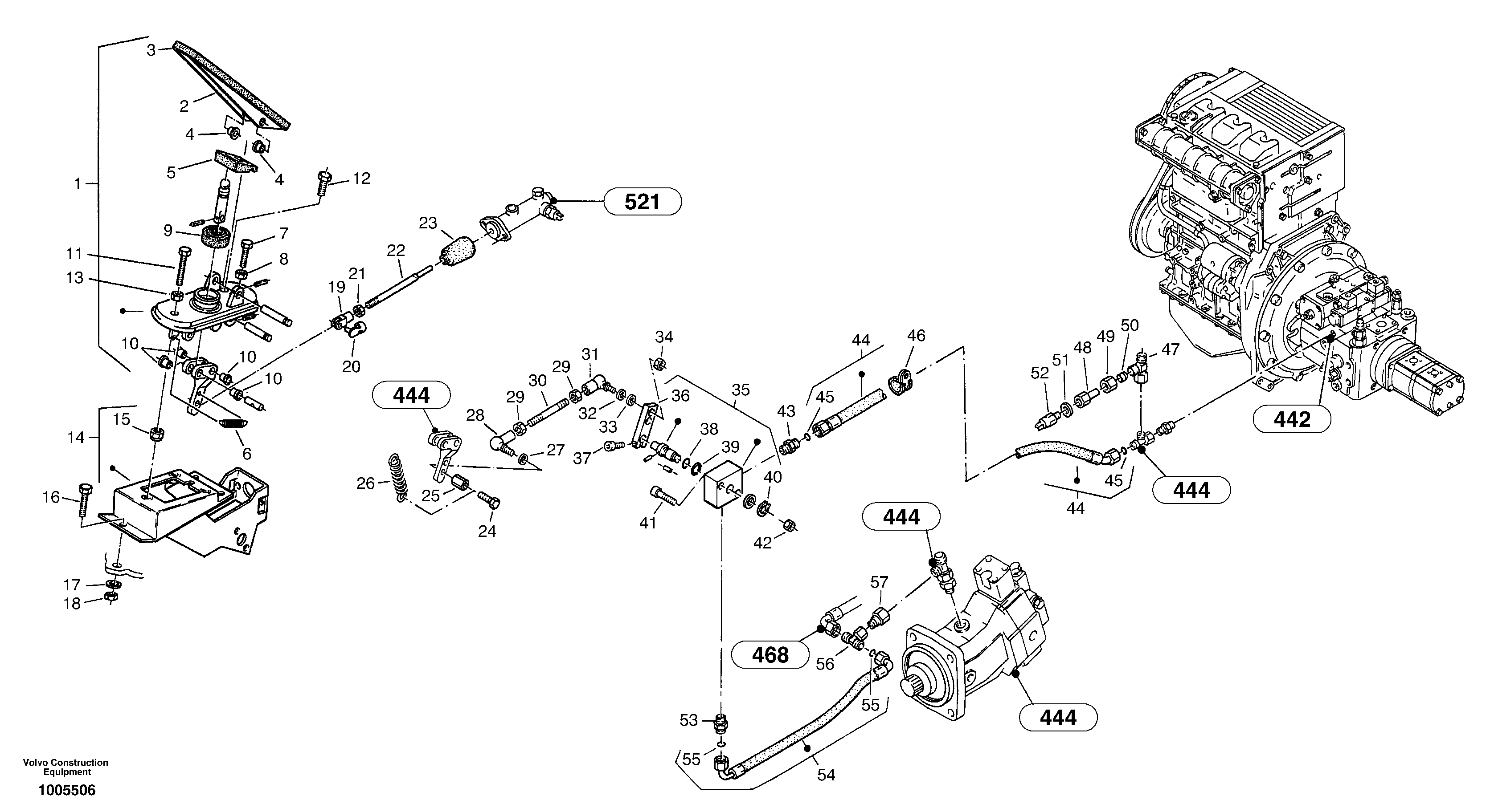 Inch control — volvo parts diagram
