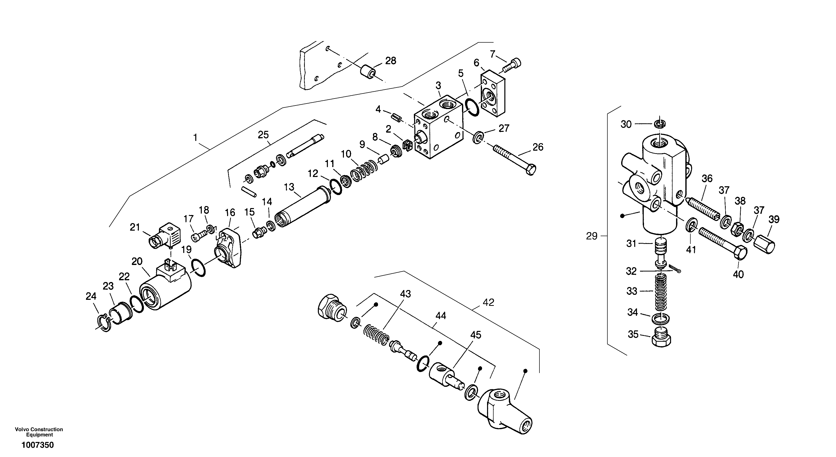 Valves - optional hydraulic - Hydraulic hammer — volvo parts diagram