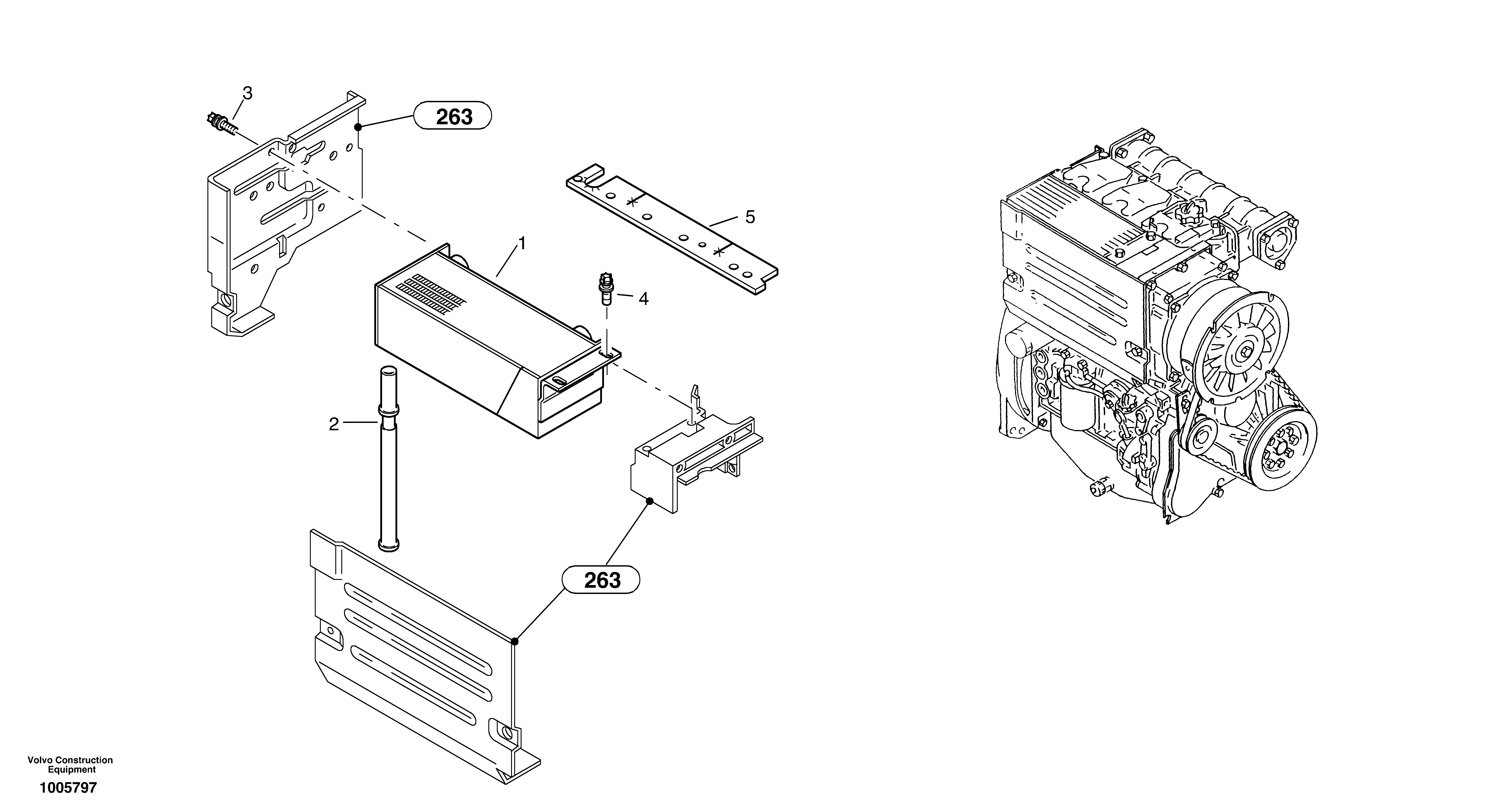 Oil cooler — volvo parts diagram