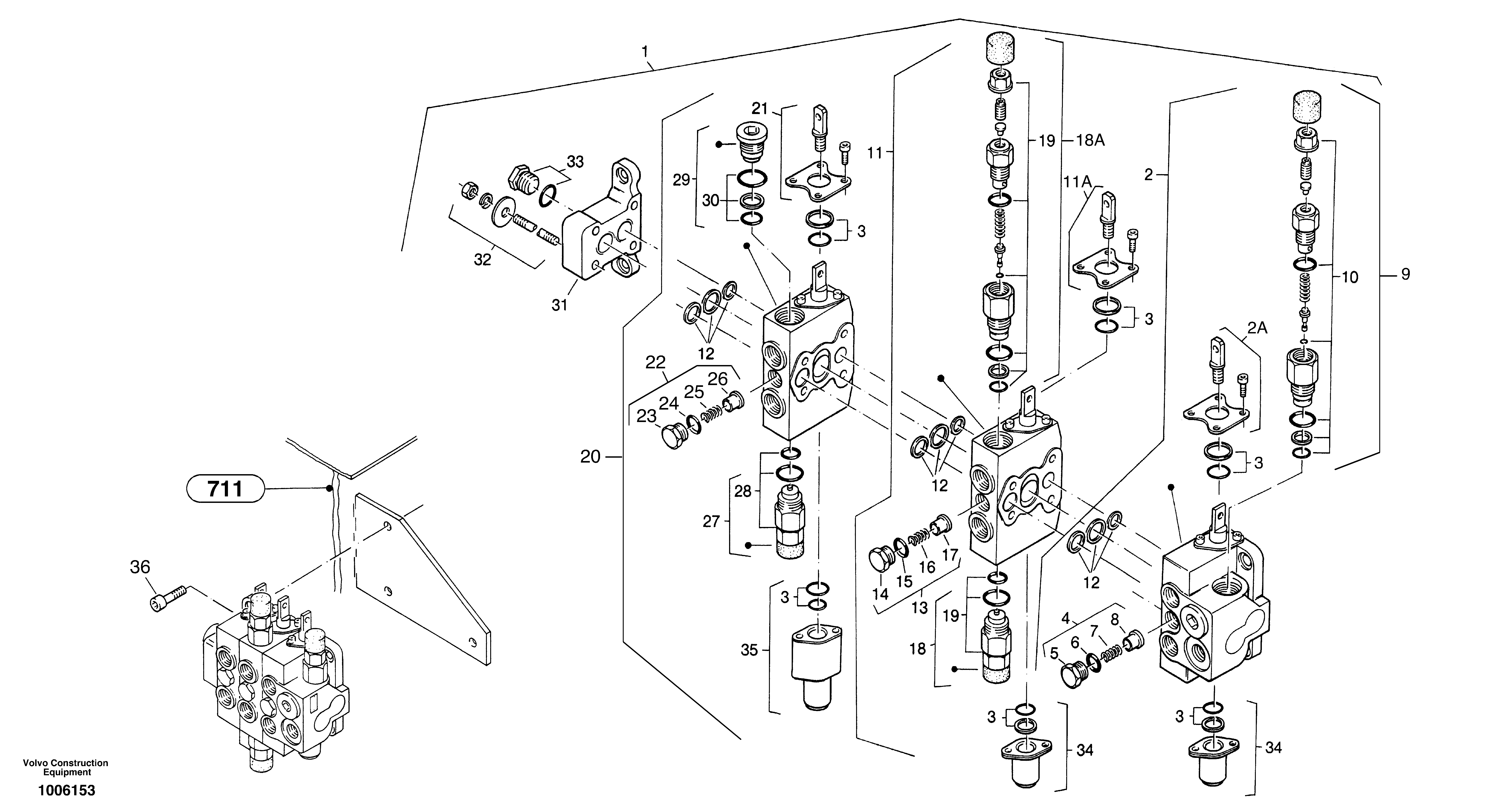 Control valve — volvo parts diagram